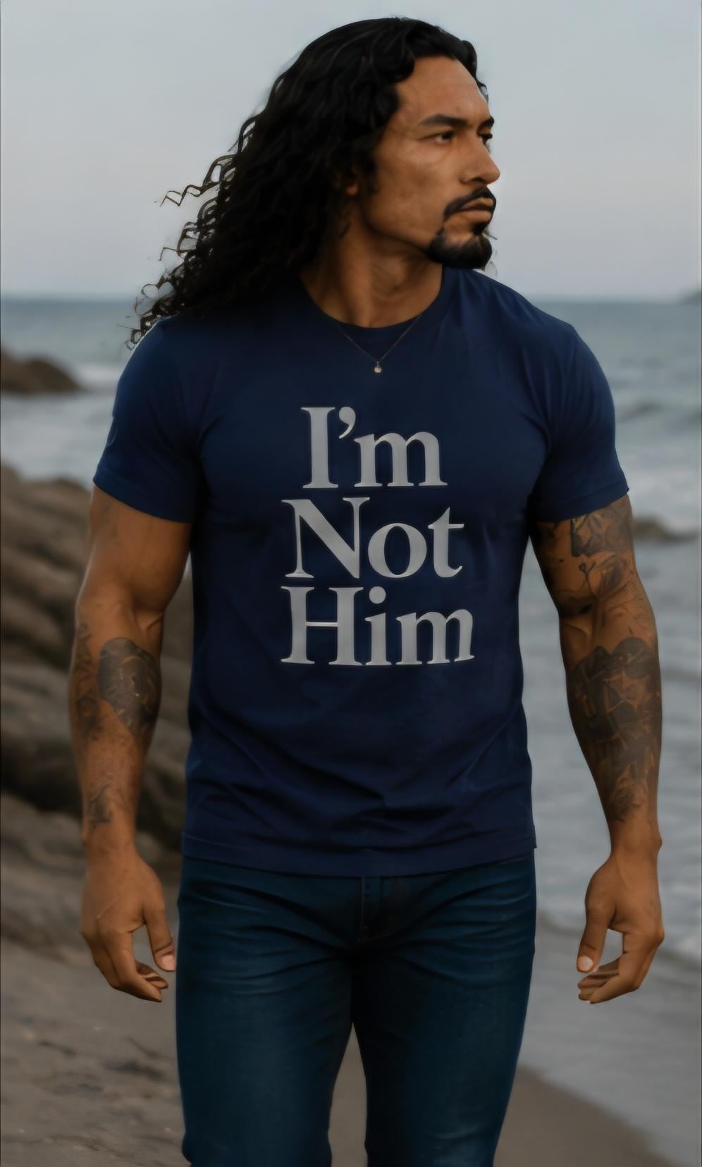 I'm Not Him Statement Tee, Confidence Graphic T-Shirt, Bold Quote Apparel