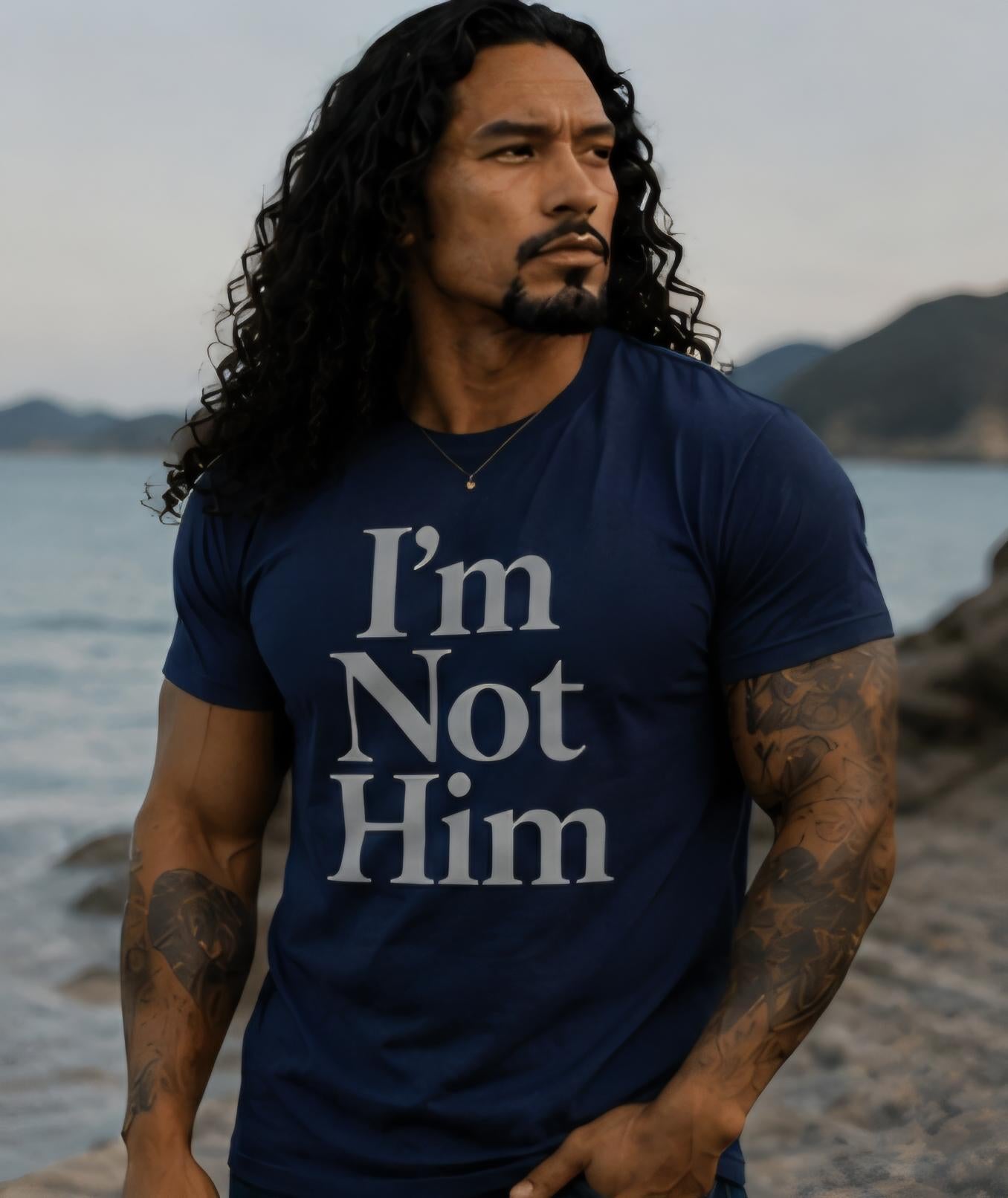 I'm Not Him Statement Tee, Confidence Graphic T-Shirt, Bold Quote Apparel