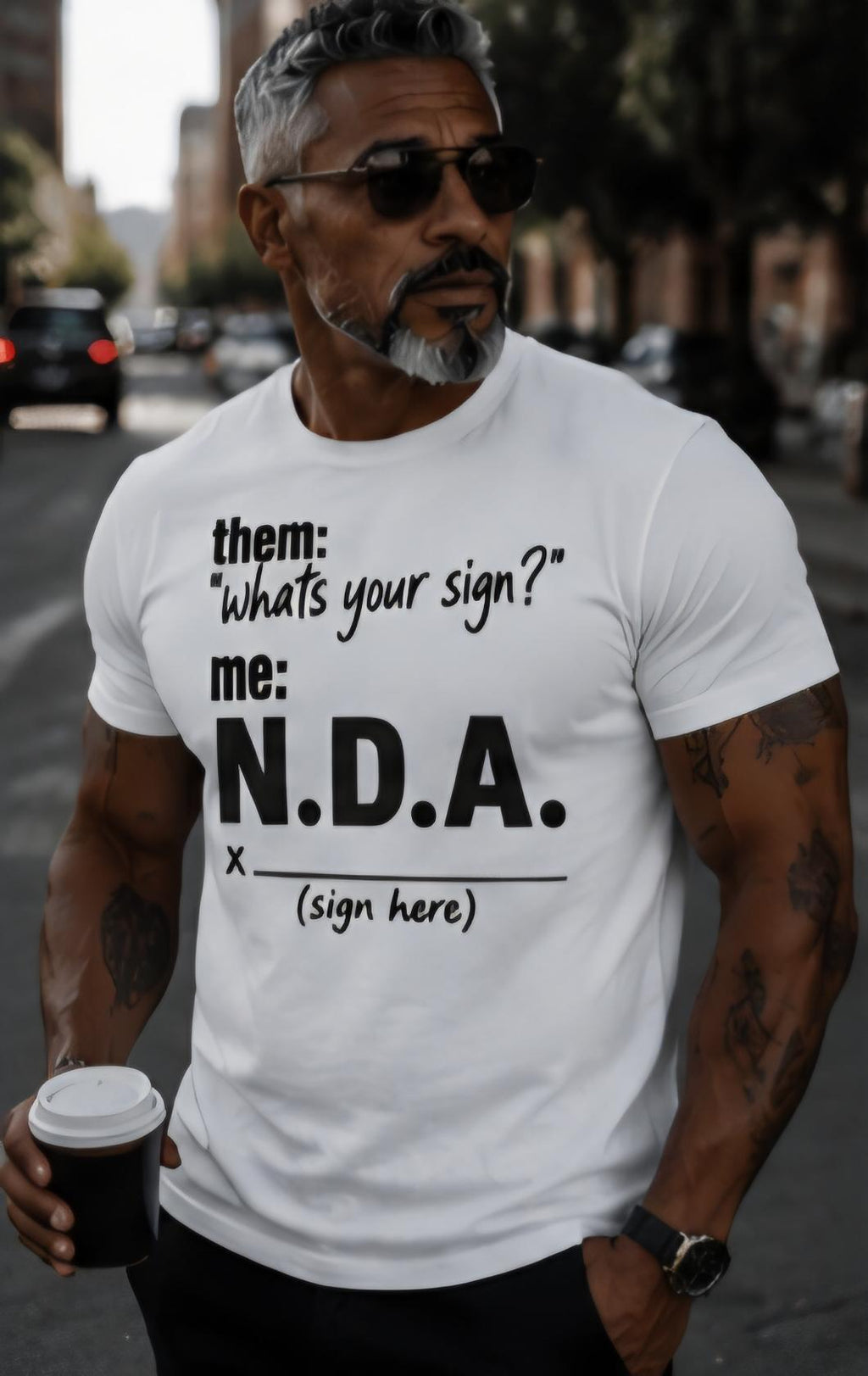 NDA Shirt, What's Your Sign Graphic Tee, Privacy Humor T Shirt