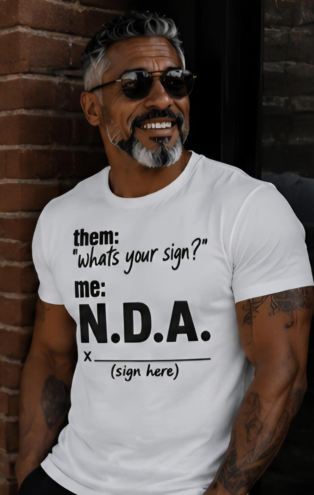 NDA Shirt, What's Your Sign Graphic Tee, Privacy Humor T Shirt