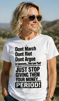 Statement T-Shirt, Economic Power Graphic Tee, Social Commentary Activism Shirt