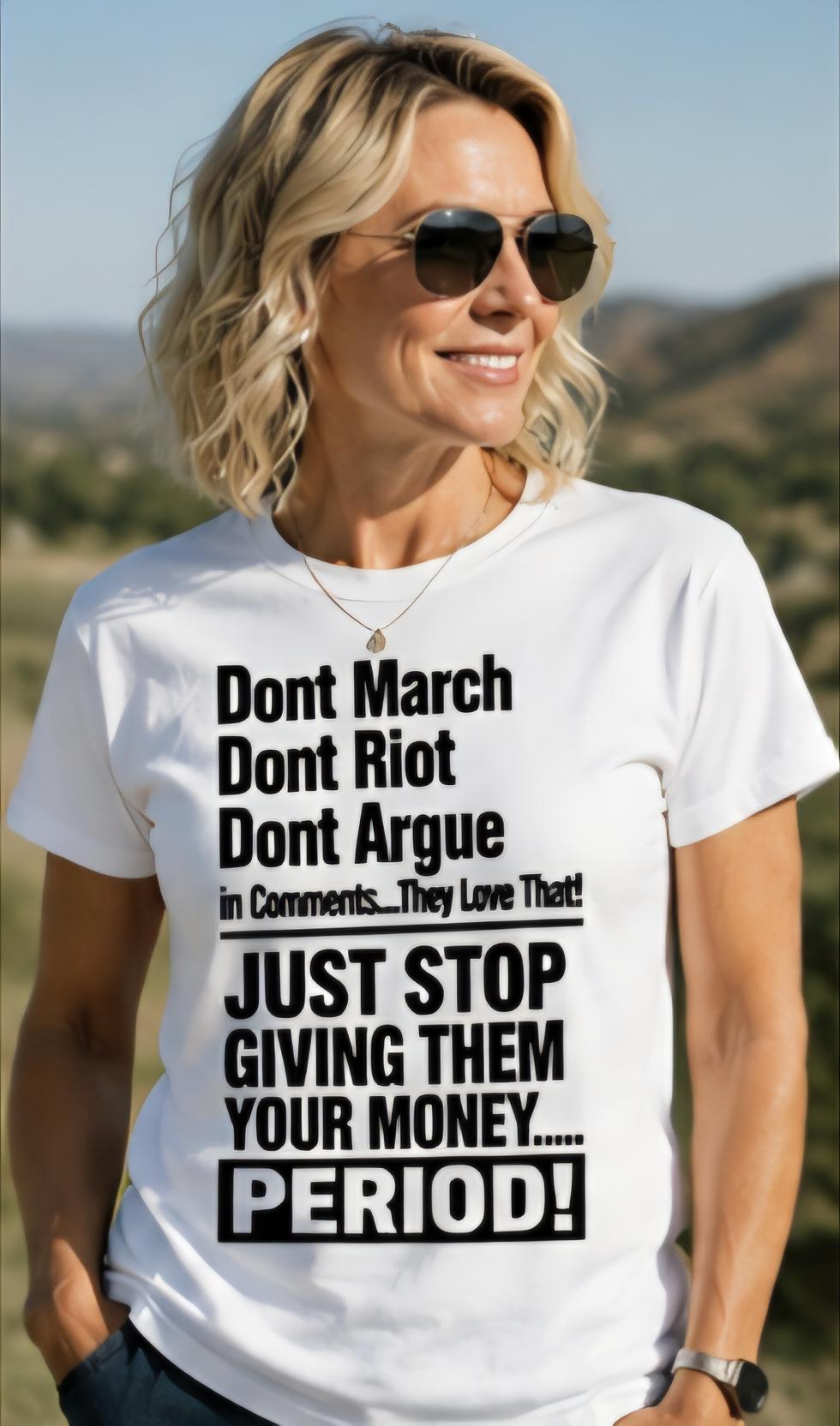 Statement T-Shirt, Economic Power Graphic Tee, Social Commentary Activism Shirt