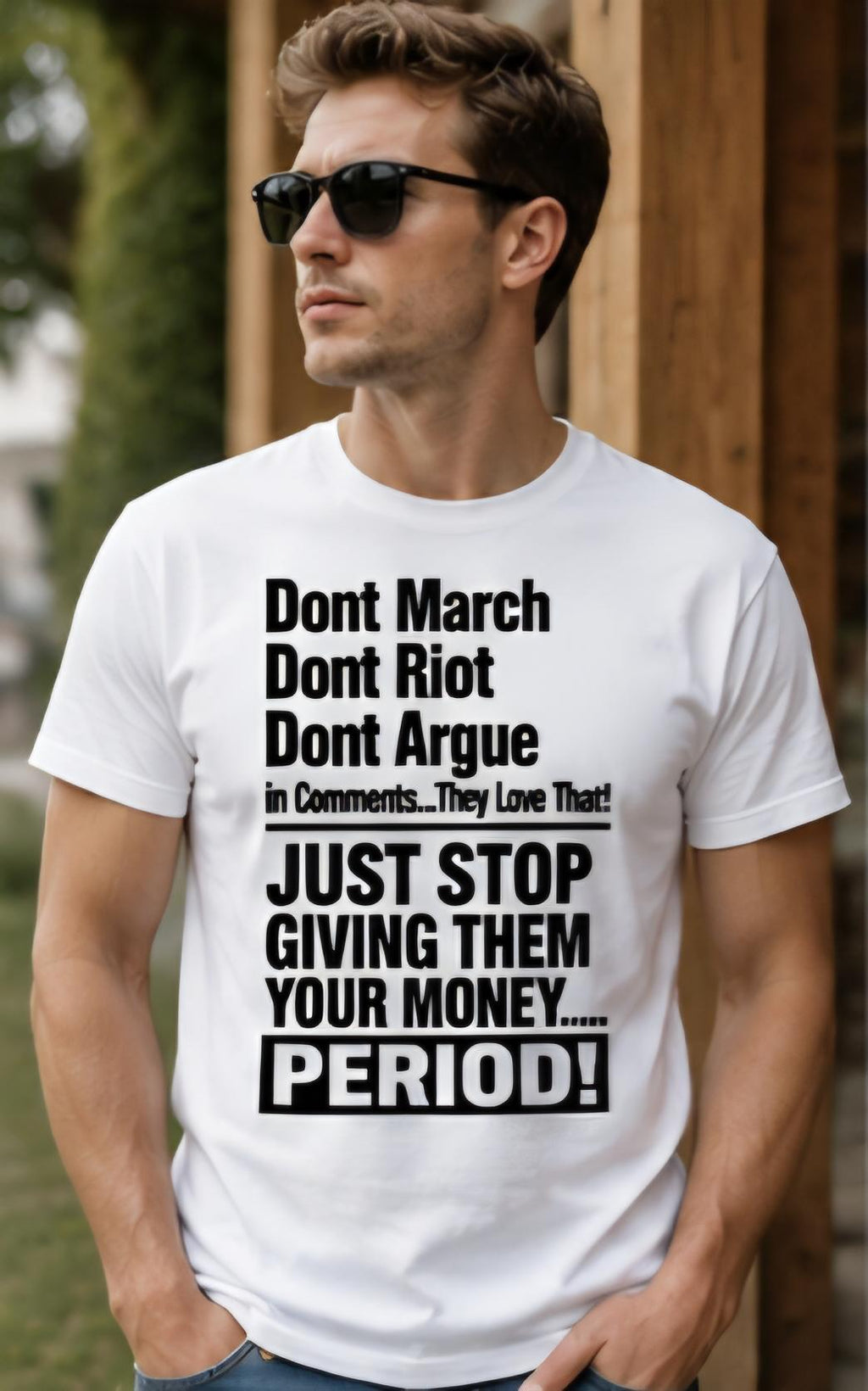 Statement T-Shirt, Economic Power Graphic Tee, Social Commentary Activism Shirt