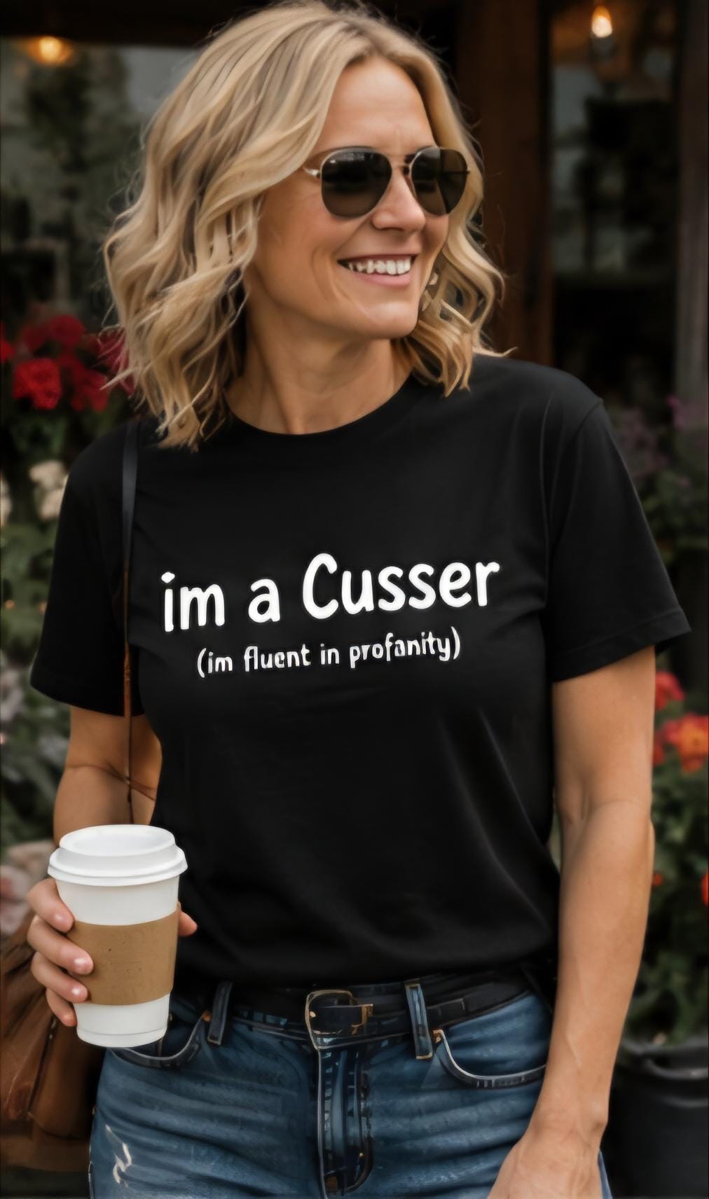 I'm a Cusser Fluent in Profanity Funny T-Shirt, Sarcastic Humor Tee
