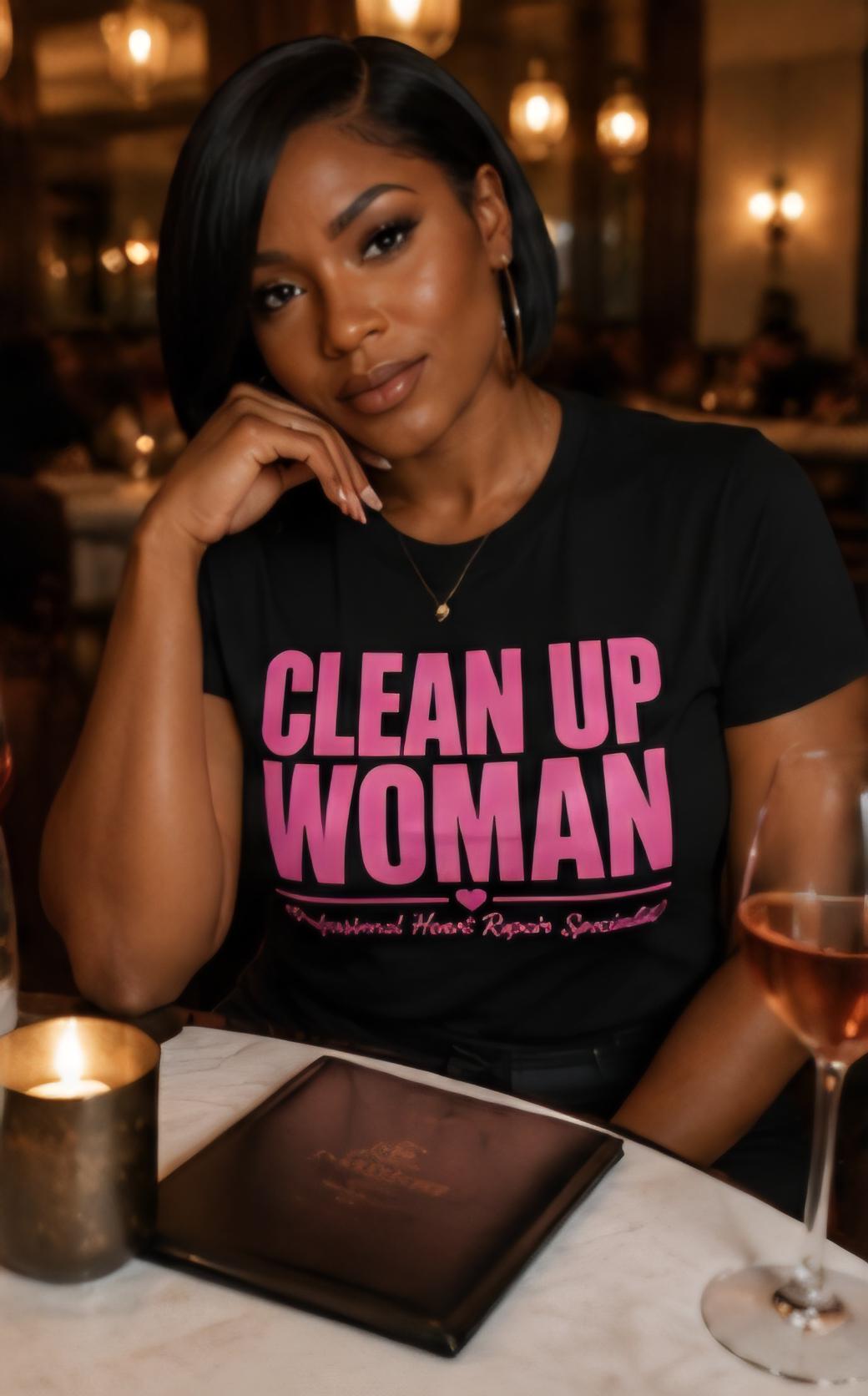 Clean Up Woman – Professional Heart Repair Specialist Funny Women's Graphic T-Shirt