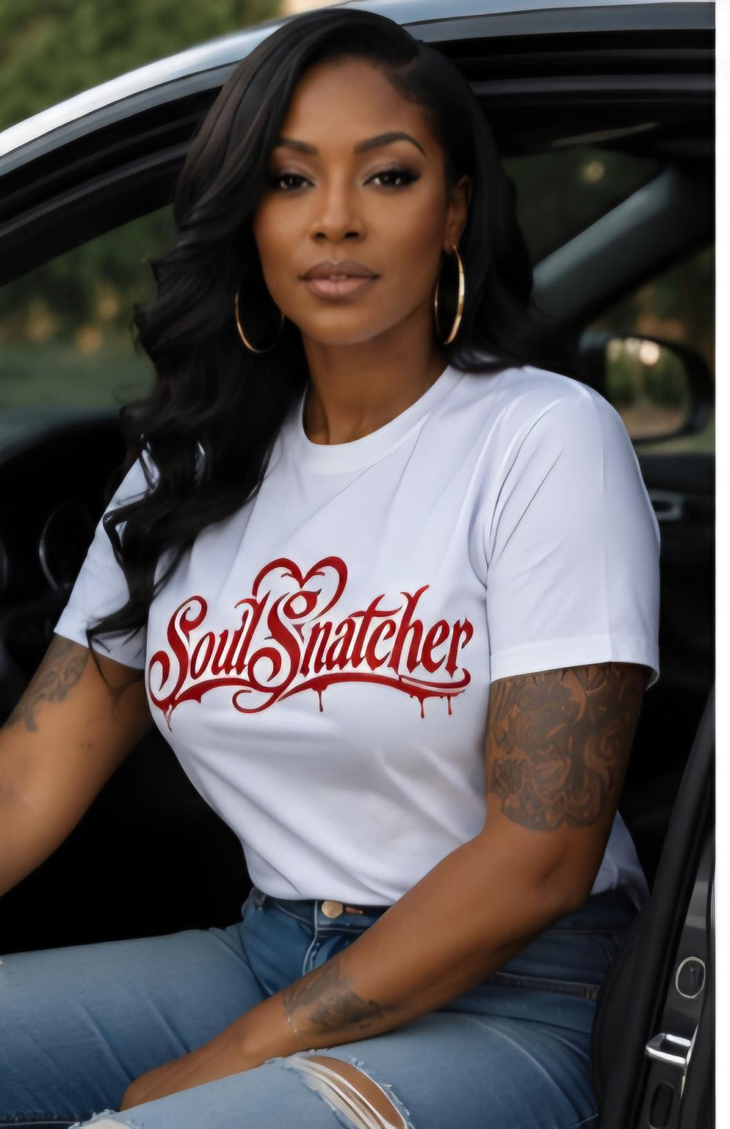 Soul Snatcher Graphic Tee: Confident Woman Relationship Humor Shirt