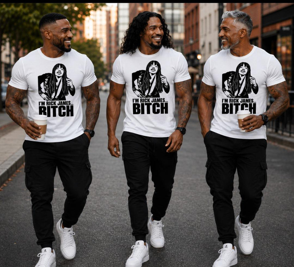 I'm Rick James Bitch Shirt, Funny Rick James Tee, Comedy Quote T Shirt, Retro Humor Graphic Tee, Adult Humor Shirt, Funny Gift for Him