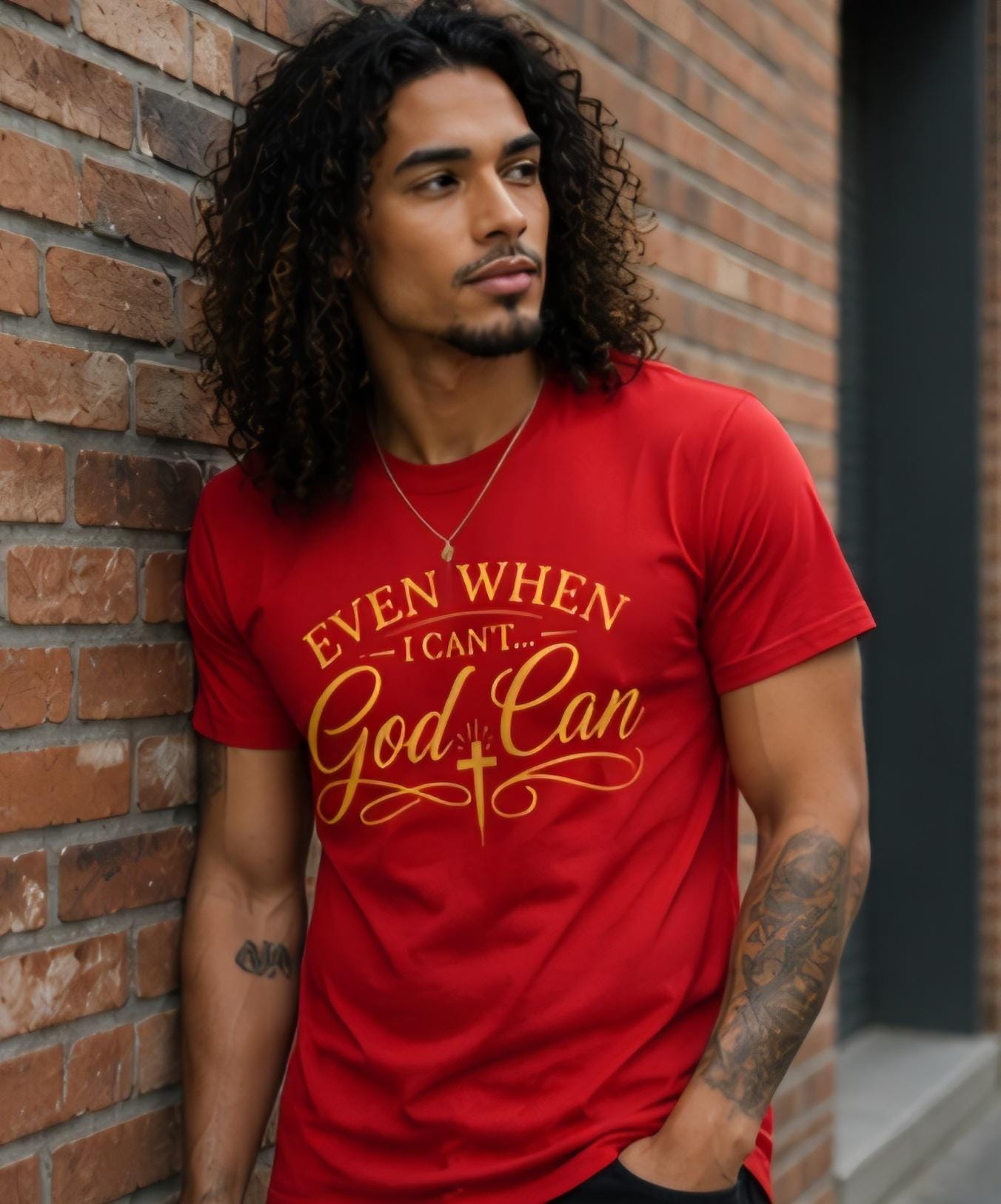 Even When I Can't God Can Christian T-Shirt, Inspirational Bible Verse Tee