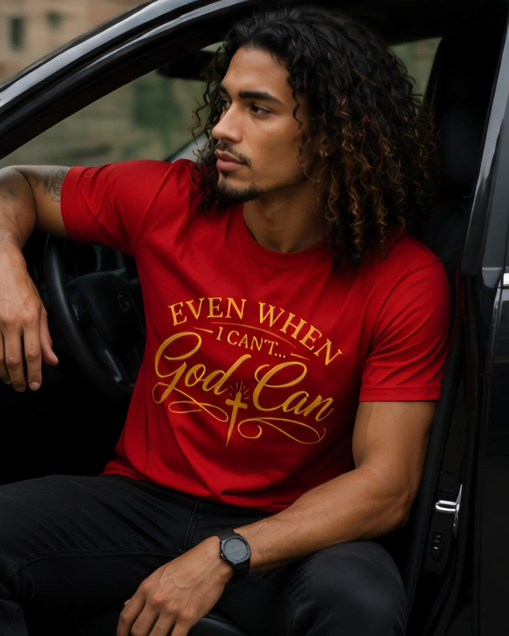 Even When I Can't God Can Christian T-Shirt, Inspirational Bible Verse Tee