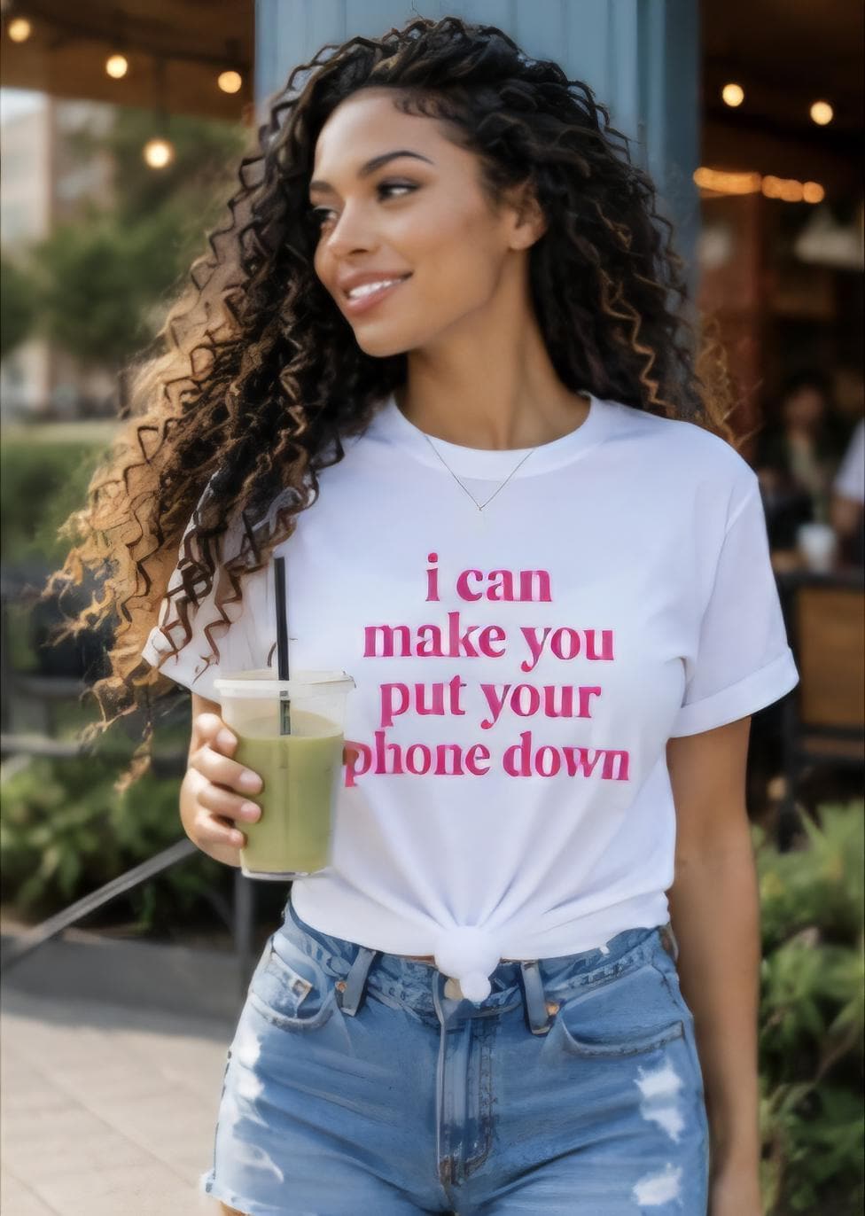 I Can Make You Put Your Phone Down T-Shirt, Funny Statement Tee