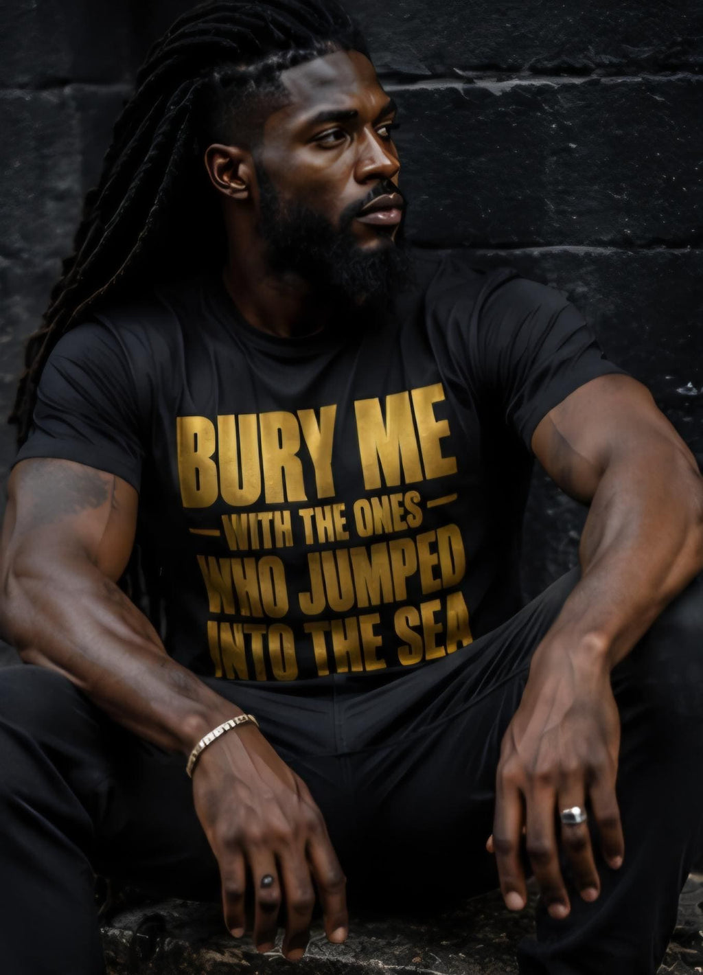 Bury Me With Ones Who Jumped Into Sea Shirt: Black History, Cultural Pride Tee