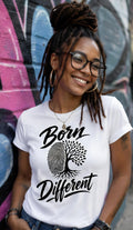 Born Different Fingerprint Tree Tee | Unisex Graphic Shirt, Motivational Apparel