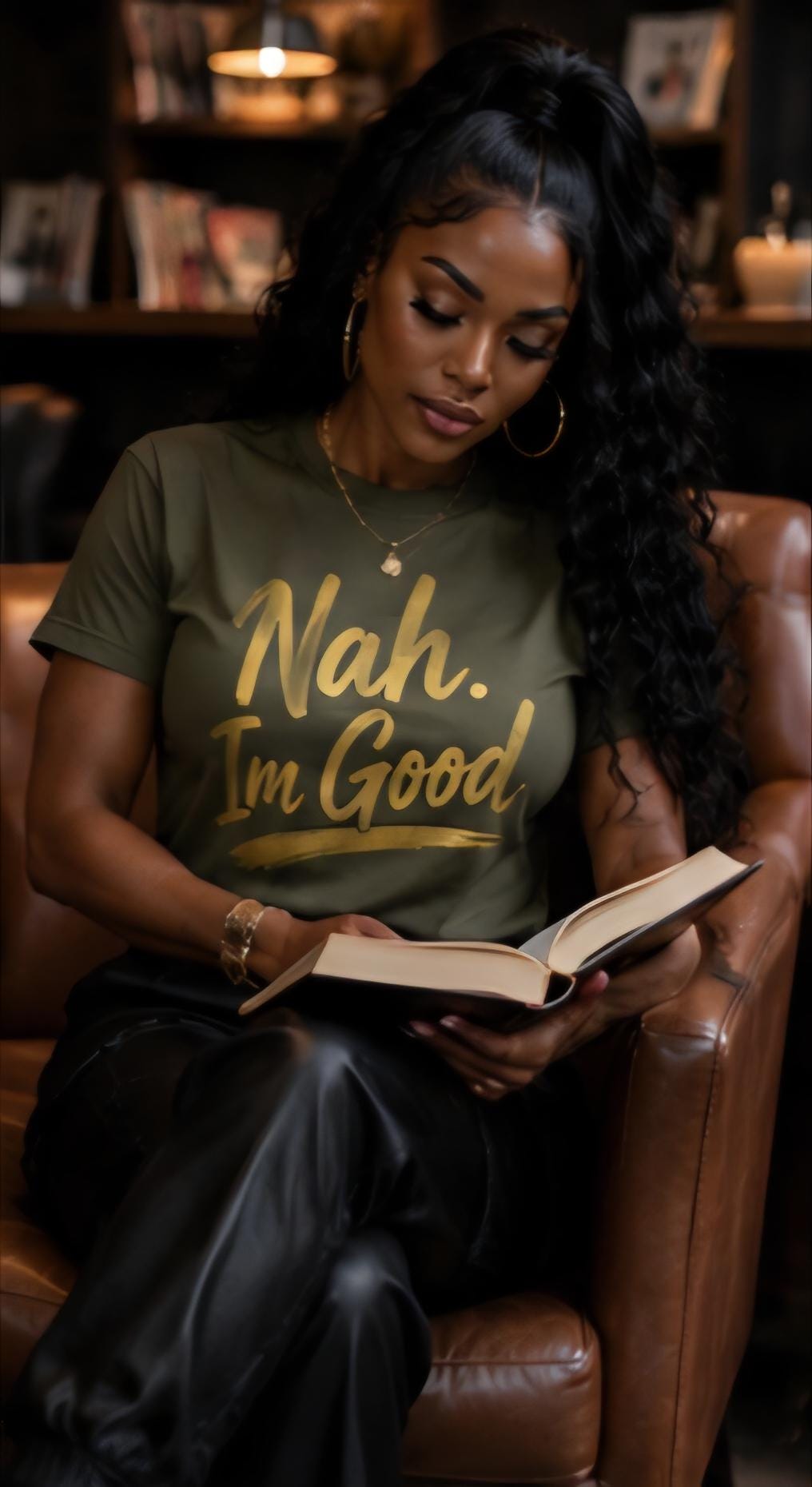 Nah I'm Good Shirt, Funny Introvert Statement Tee, Protect Your Peace Graphic T-Shirt