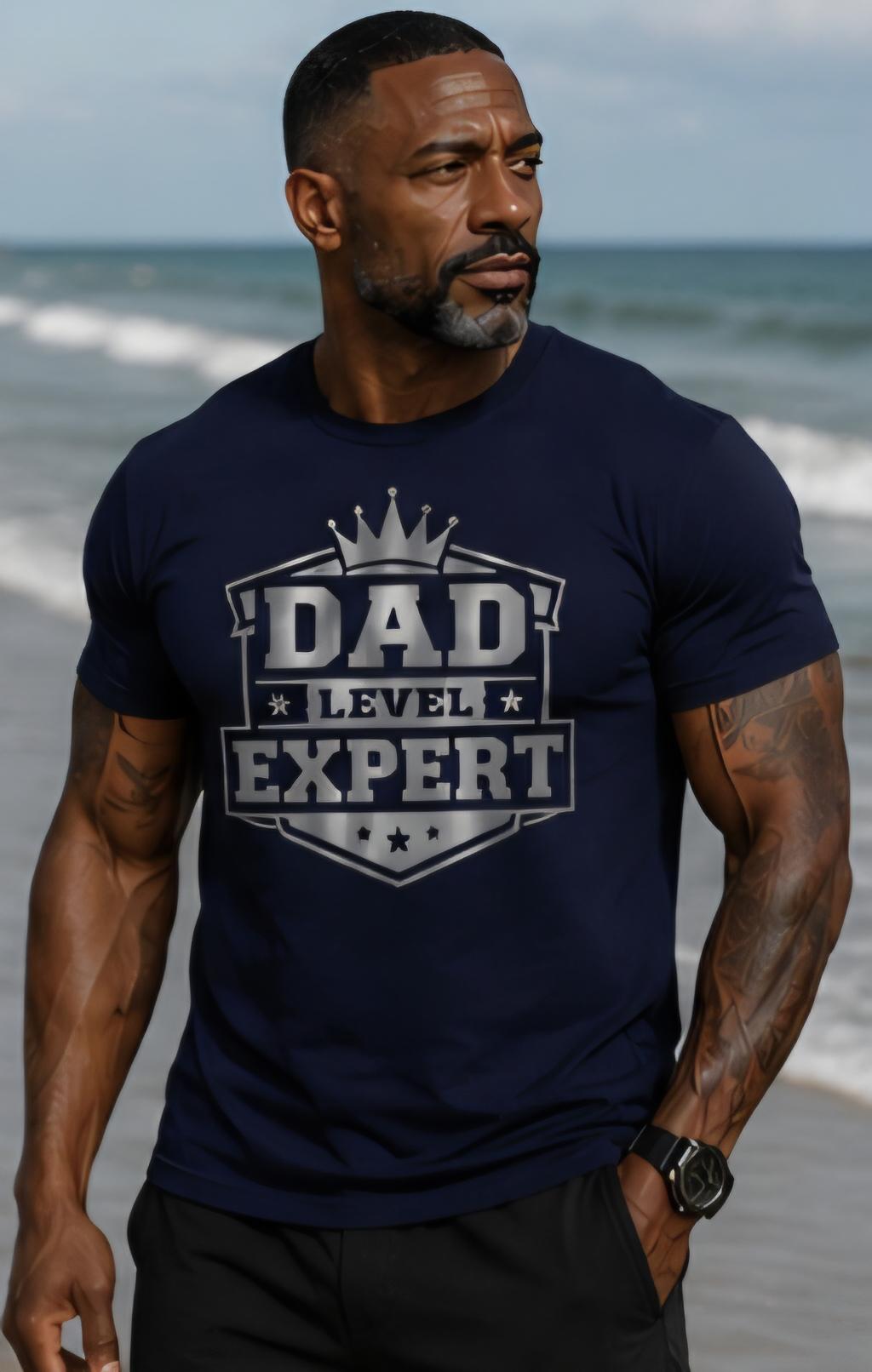 Dad Level Expert Shirt, Father's Day Gift for Dad, Dad Graphic Tee, Funny Dad Shirt, Proud Father T-Shirt, Gift for Husband, Dad Life Shirt