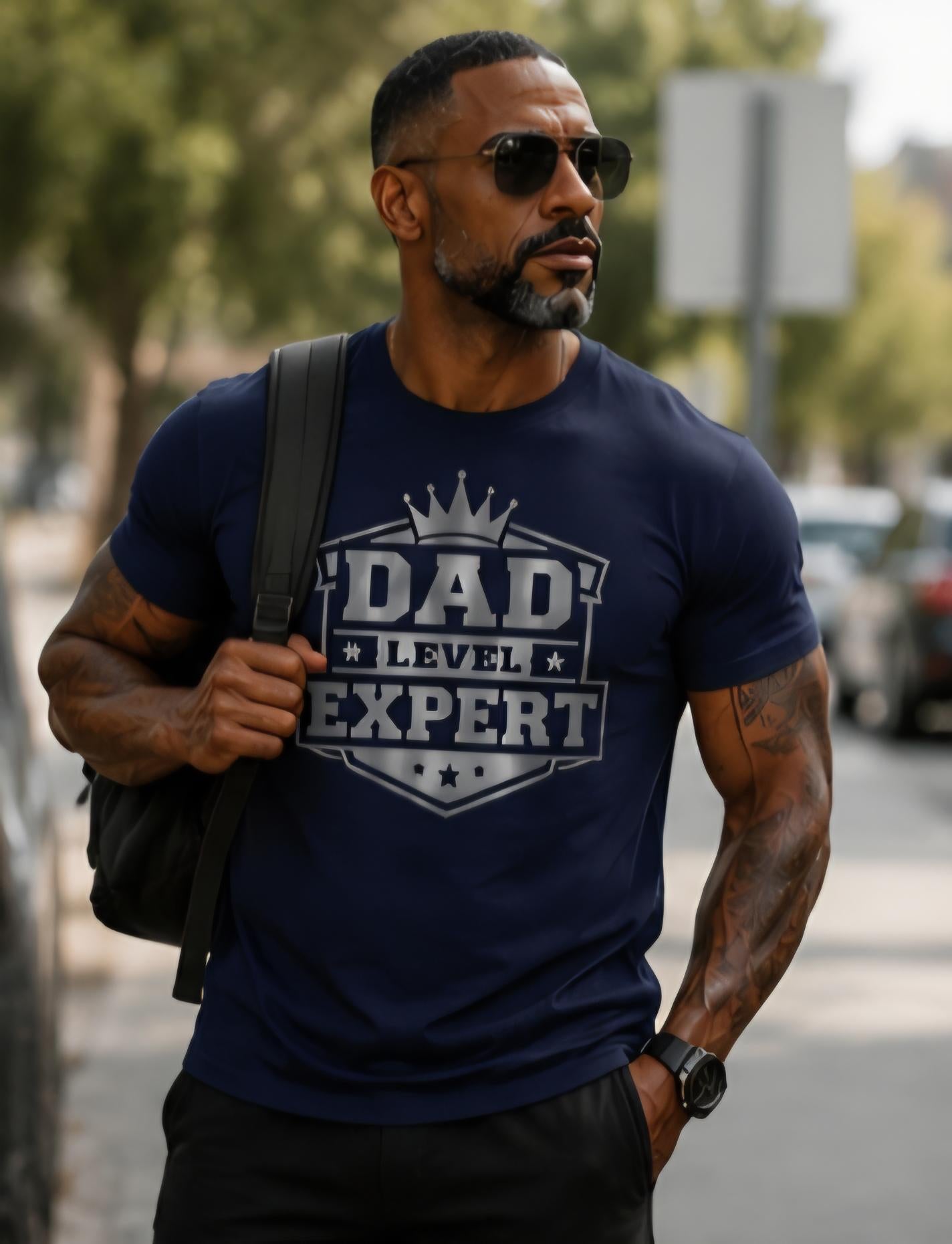 Dad Level Expert Shirt, Father's Day Gift for Dad, Dad Graphic Tee, Funny Dad Shirt, Proud Father T-Shirt, Gift for Husband, Dad Life Shirt