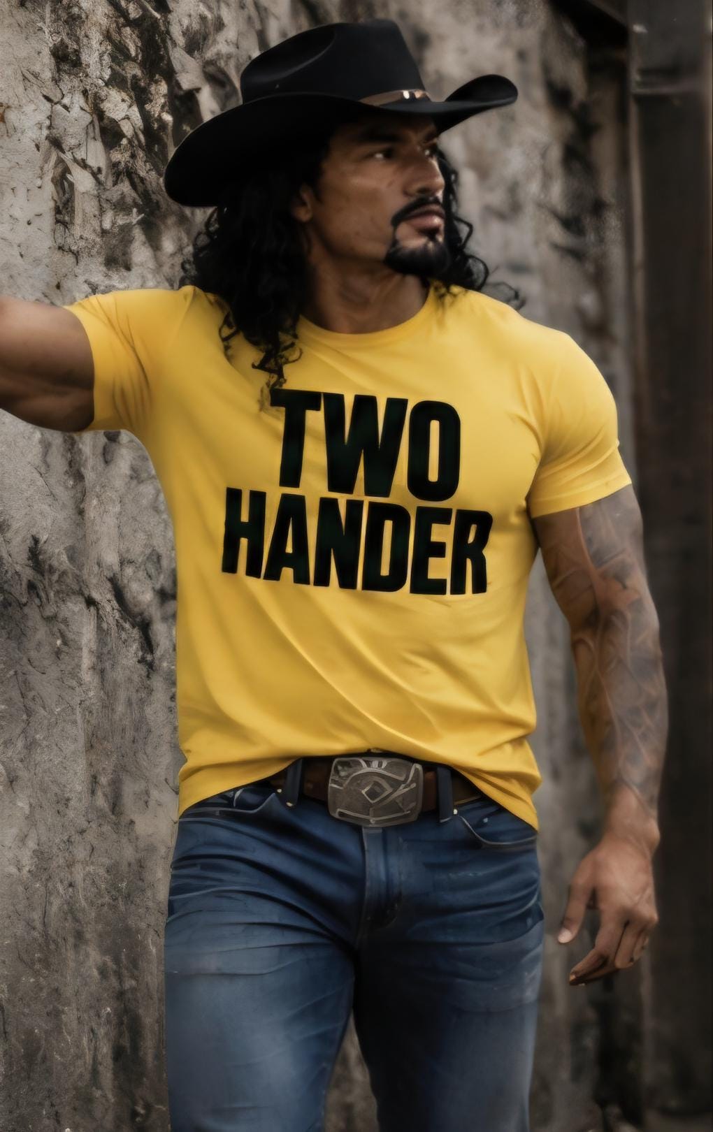 Two Hander Cowboy Shirt: Funny Western Graphic Tee for Rodeo Fans