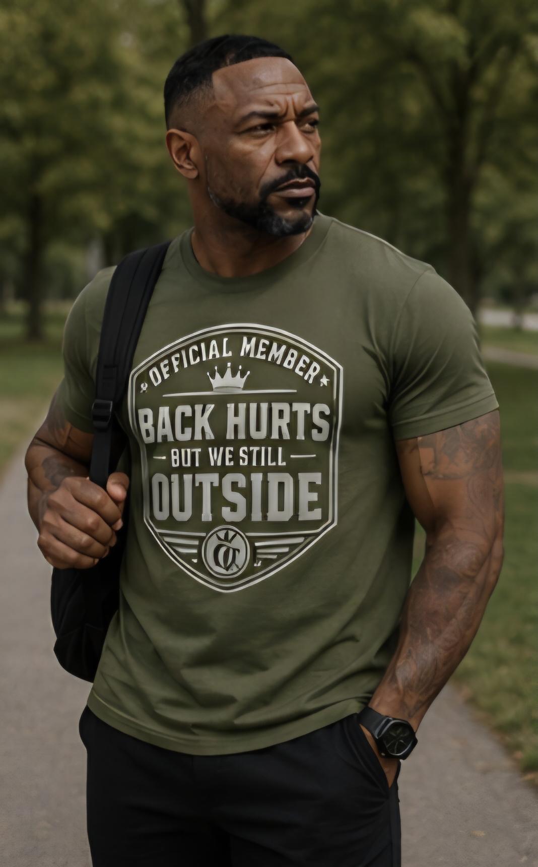 Official Member Back Hurts But Still Outside Shirt, Gen X Humor Tee
