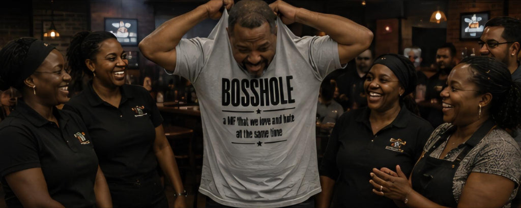 Funny Boss Shirt: "Bosshole" Work Humor T-Shirt, Office Gag Gift