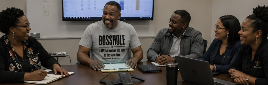 Funny Boss Shirt: "Bosshole" Work Humor T-Shirt, Office Gag Gift
