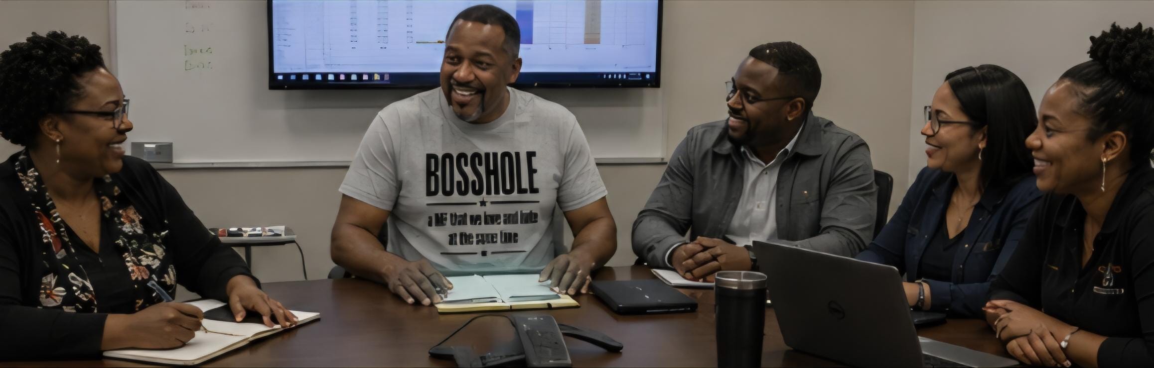 Funny Boss Shirt: "Bosshole" Work Humor T-Shirt, Office Gag Gift