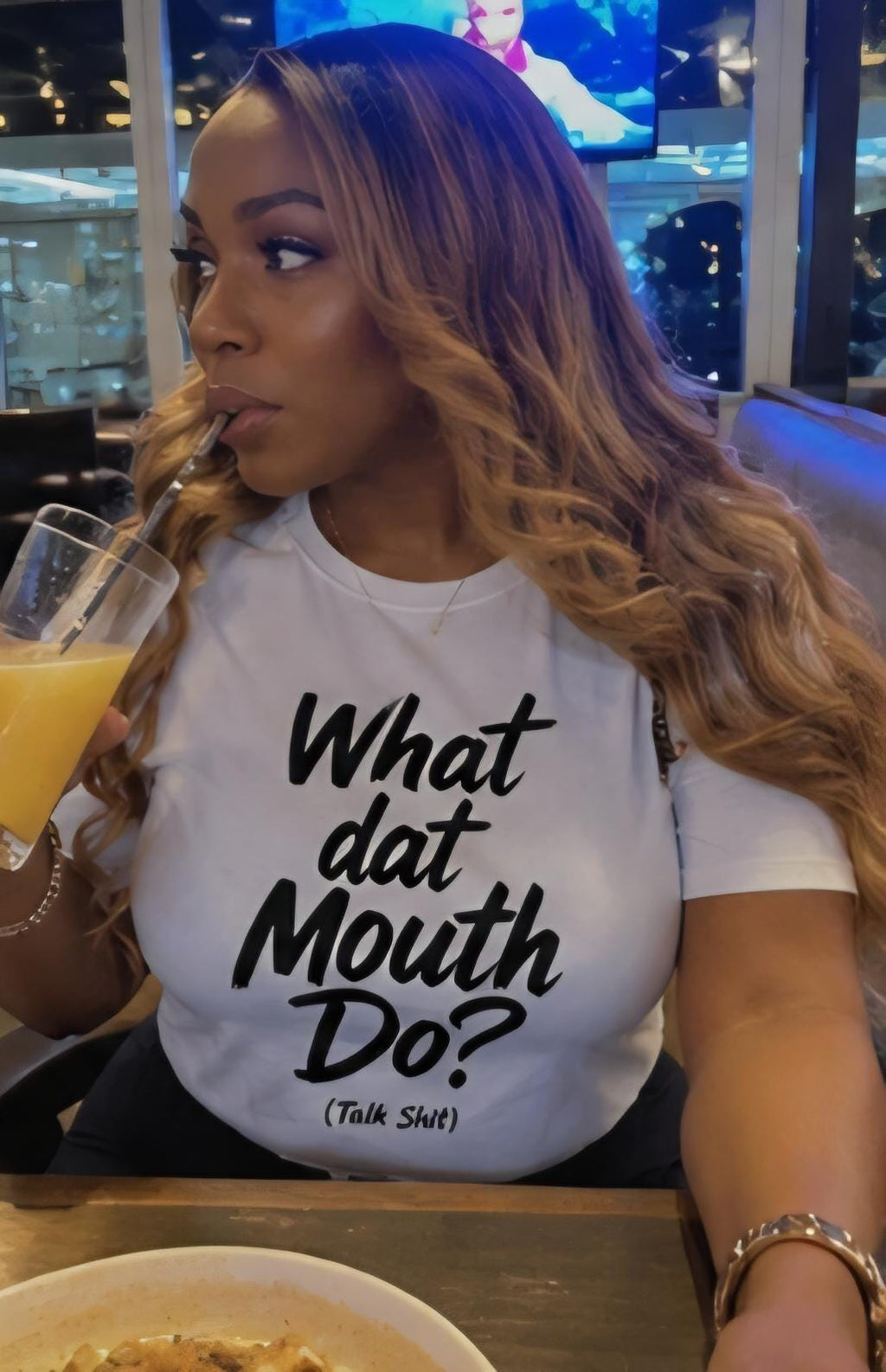 What Dat Mouth Do Graphic T-Shirt, Sarcastic Humor Tee, Petty Gift, Adult Humor Shirt