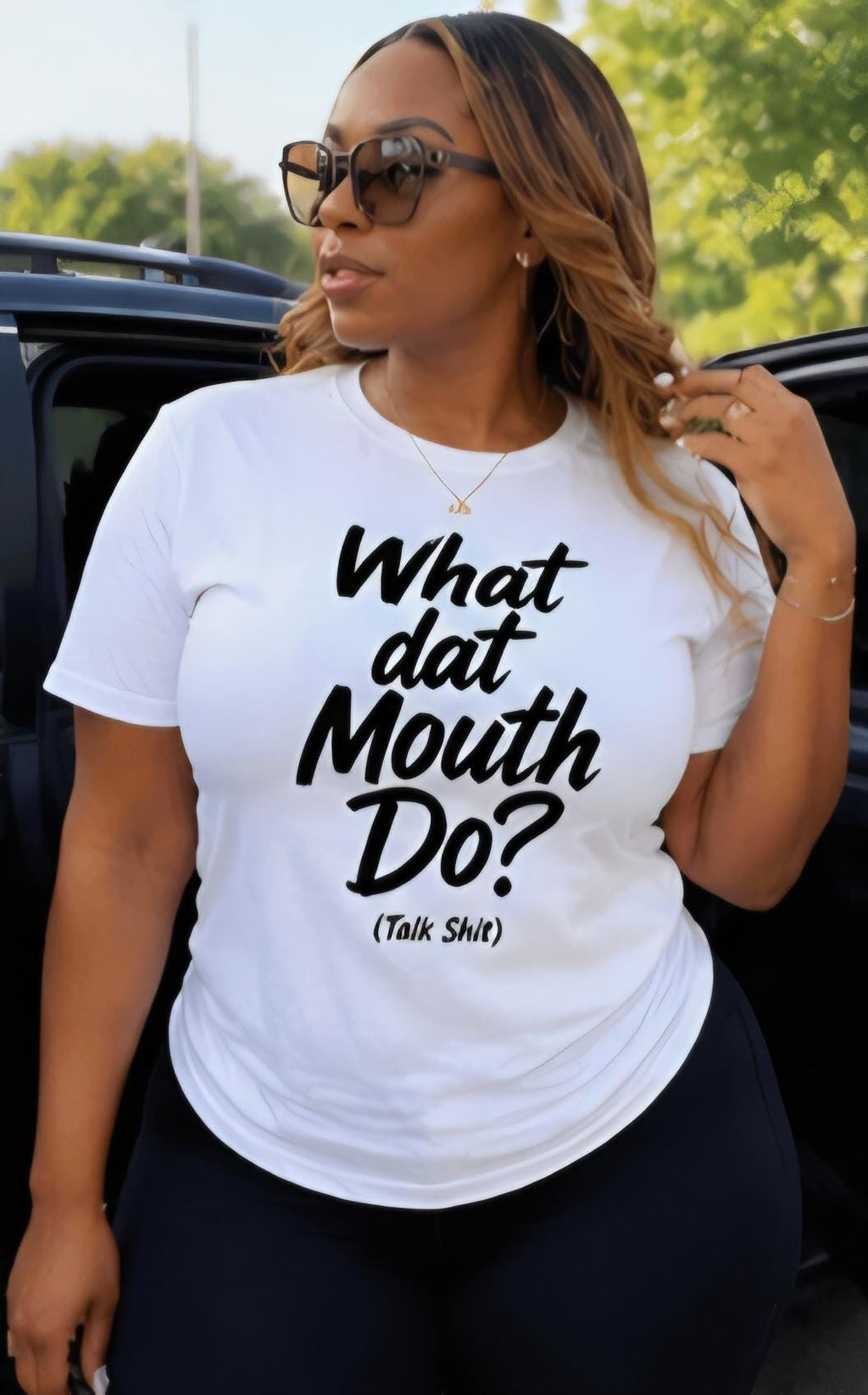 What Dat Mouth Do Graphic T-Shirt, Sarcastic Humor Tee, Petty Gift, Adult Humor Shirt