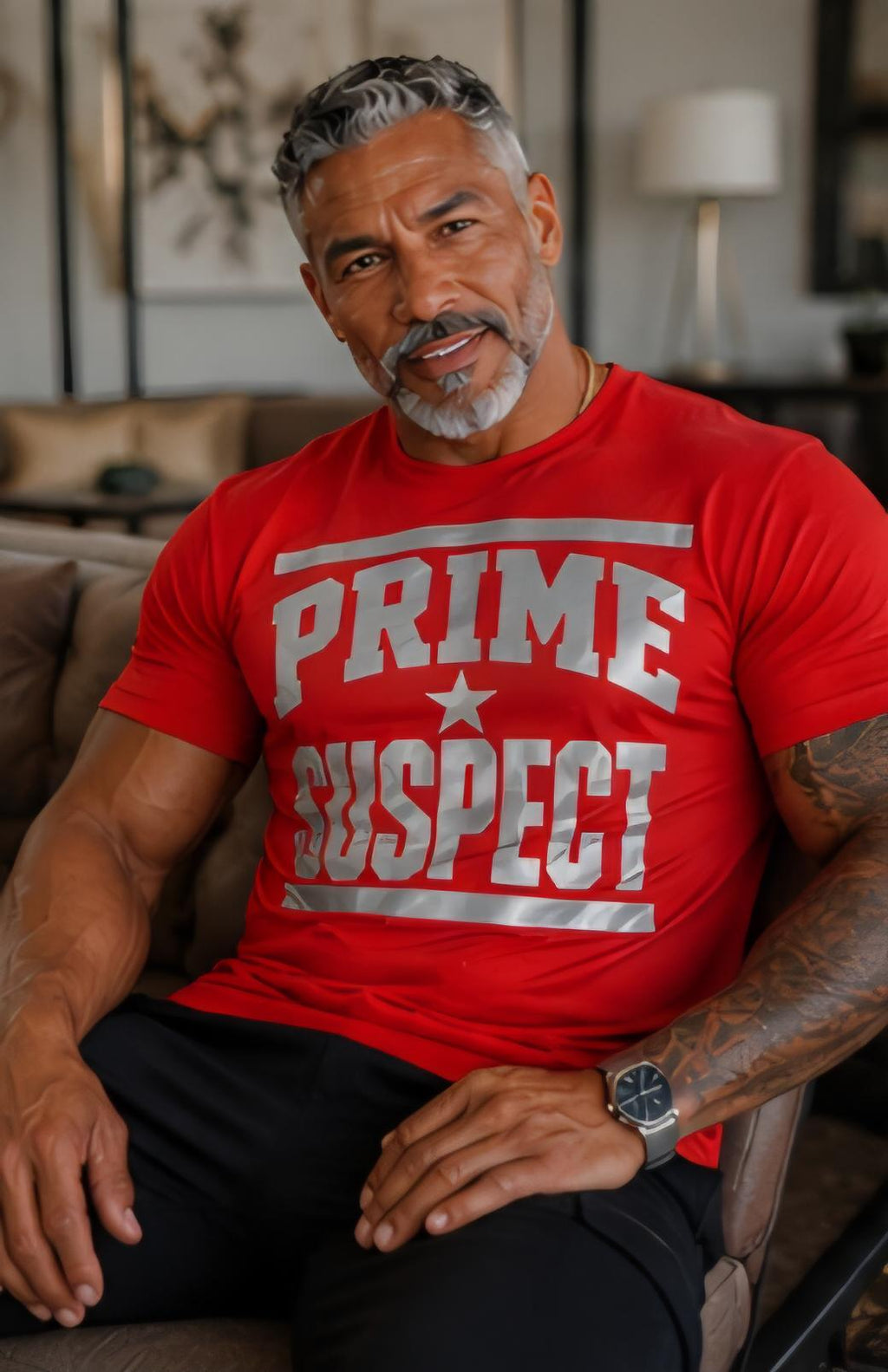 Prime Suspect Graphic Tee – Bold Streetwear Statement T-Shirt