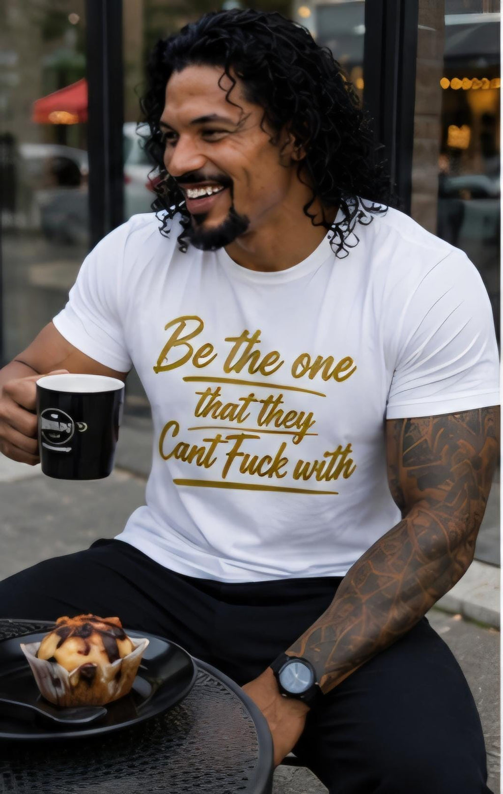 Be the One They Cant Fuck With Motivational Graphic T Shirt Bold Statement Tee Confidence Shirt Unisex Gift for Him