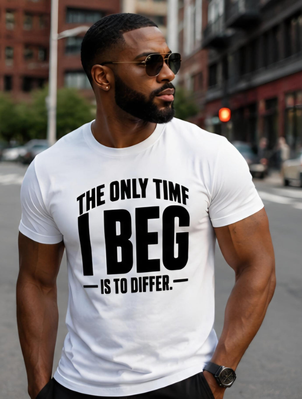 I Beg To Differ – Statement T-Shirt, Sarcastic Bold Graphic Tee, Unisex Cotton Blend Shirt