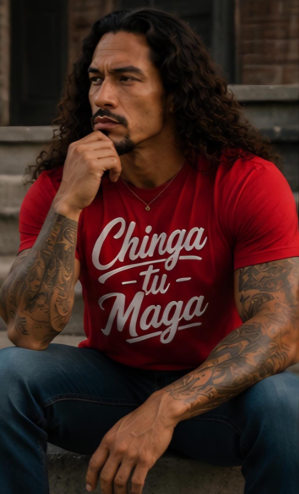Chinga Tu Maga Graphic Tee, Bold Political Statement Shirt, Unisex Cotton Blend Apparel