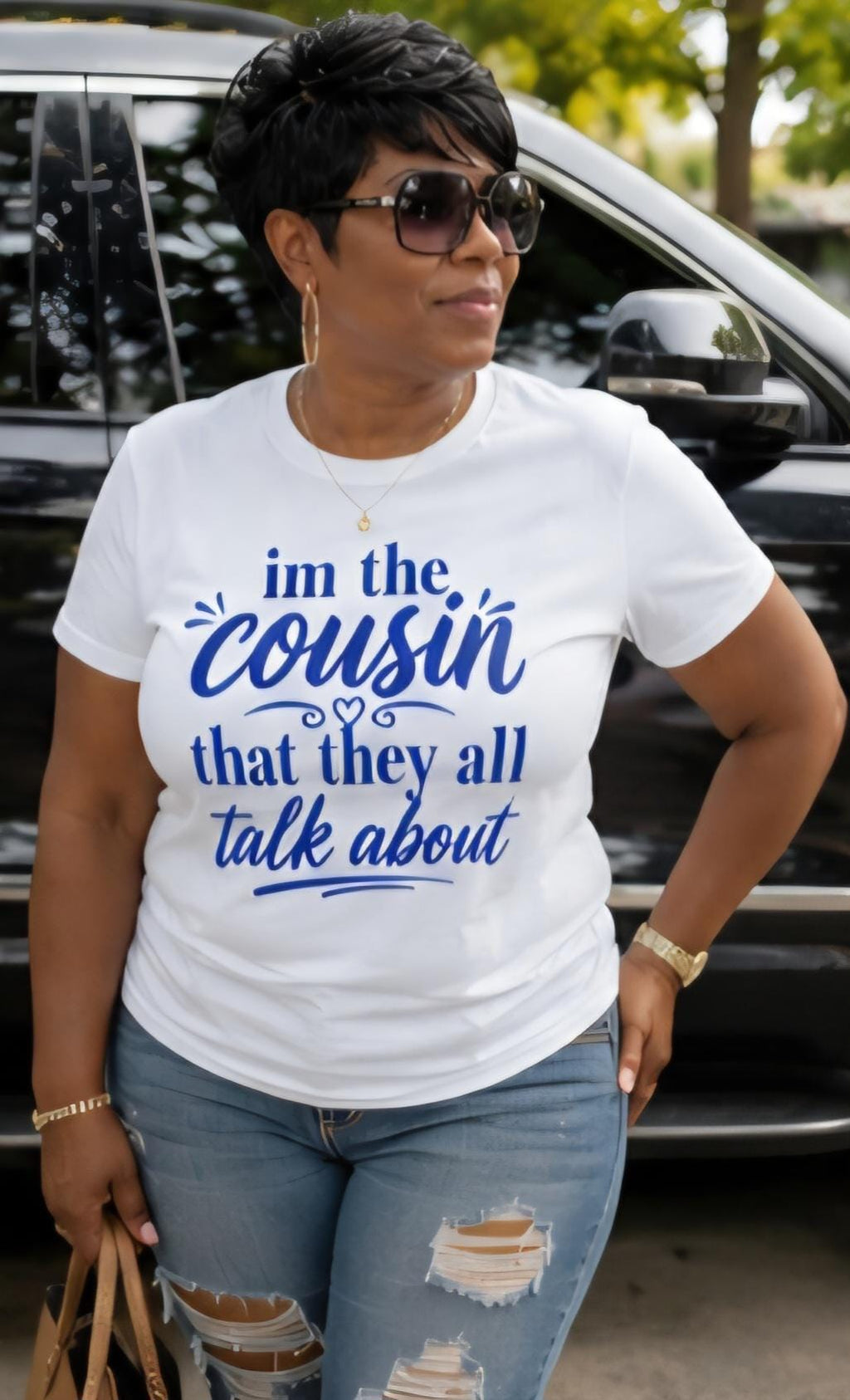I'm The Cousin They All Talk About – Graphic Tee, Family Reunion Cookout Shirt