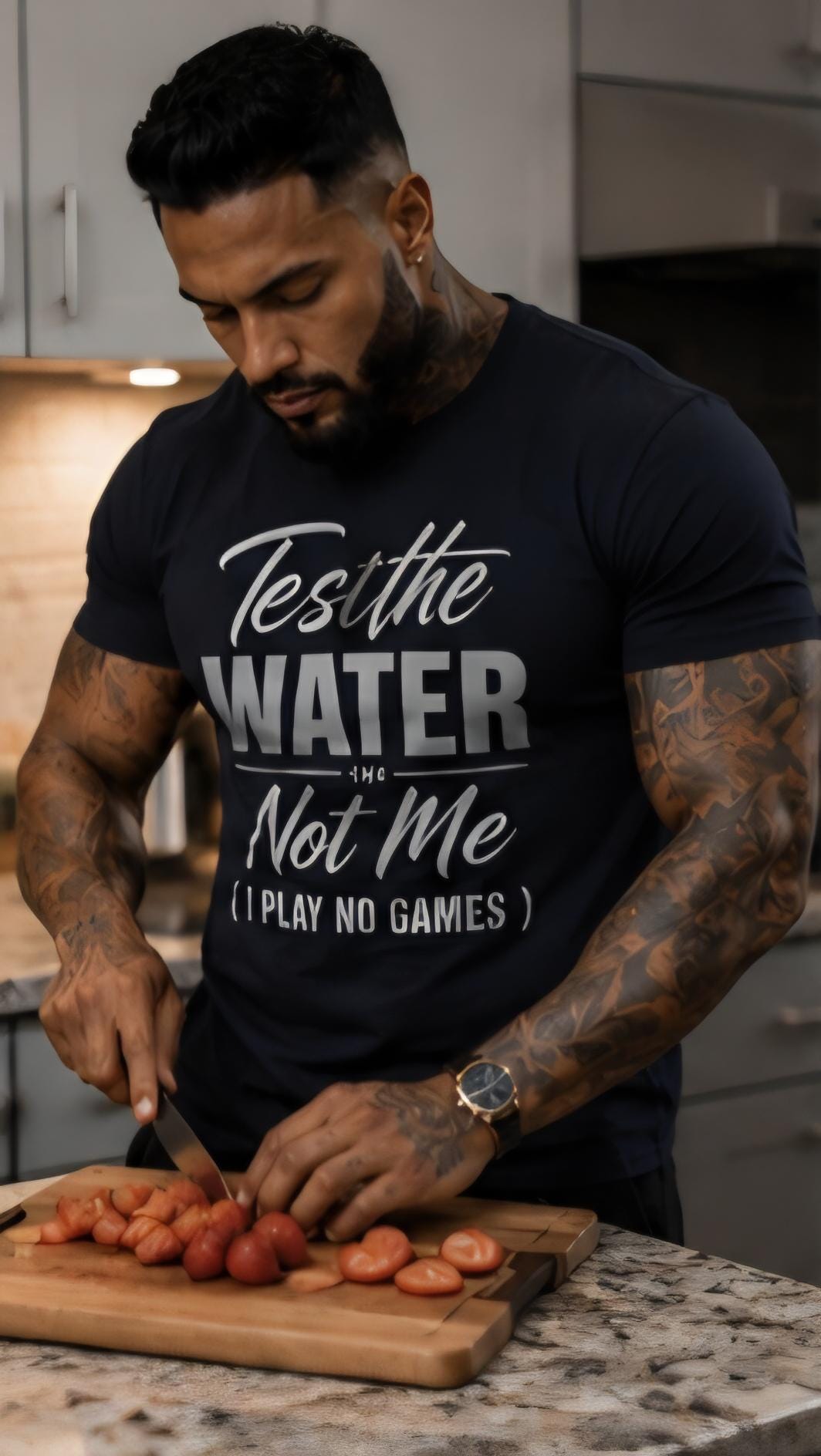 Test the Water Not Me Graphic Tee: I Play No Games Statement Shirt