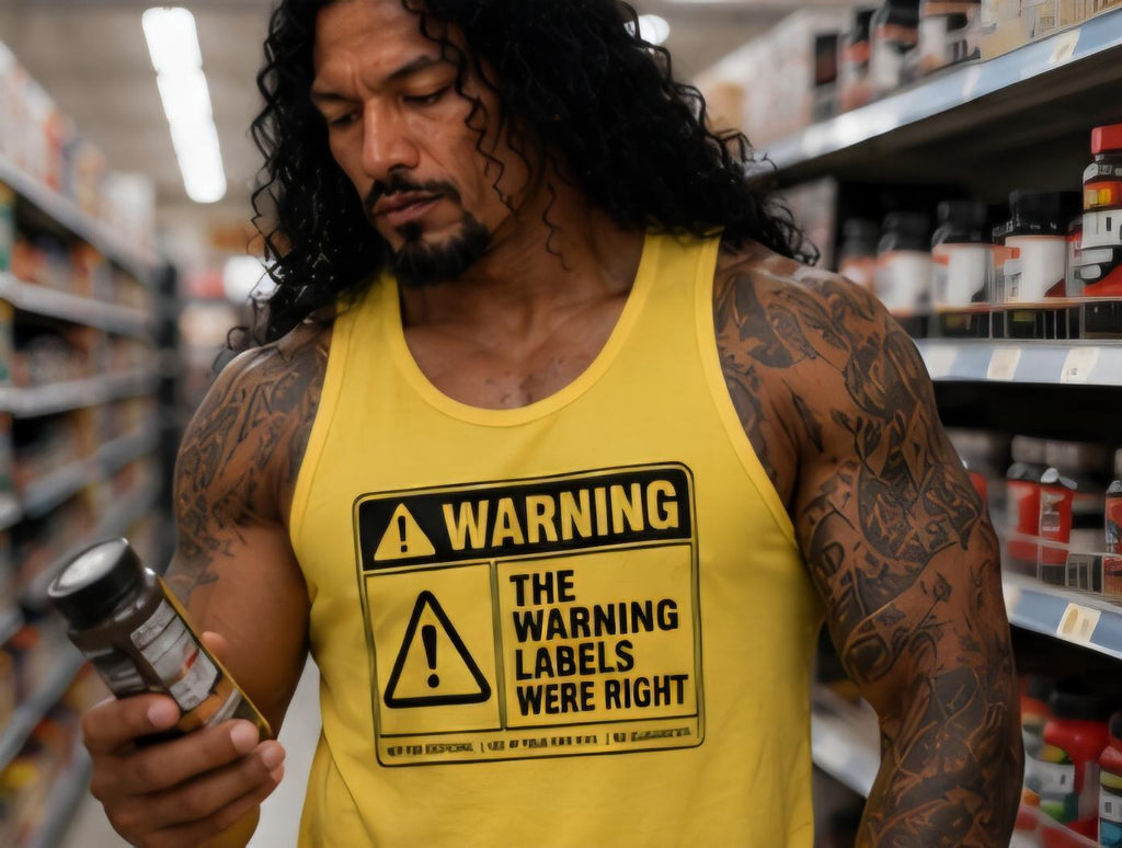 The Warning Labels Were Right Funny Warning Label Graphic Tank Top