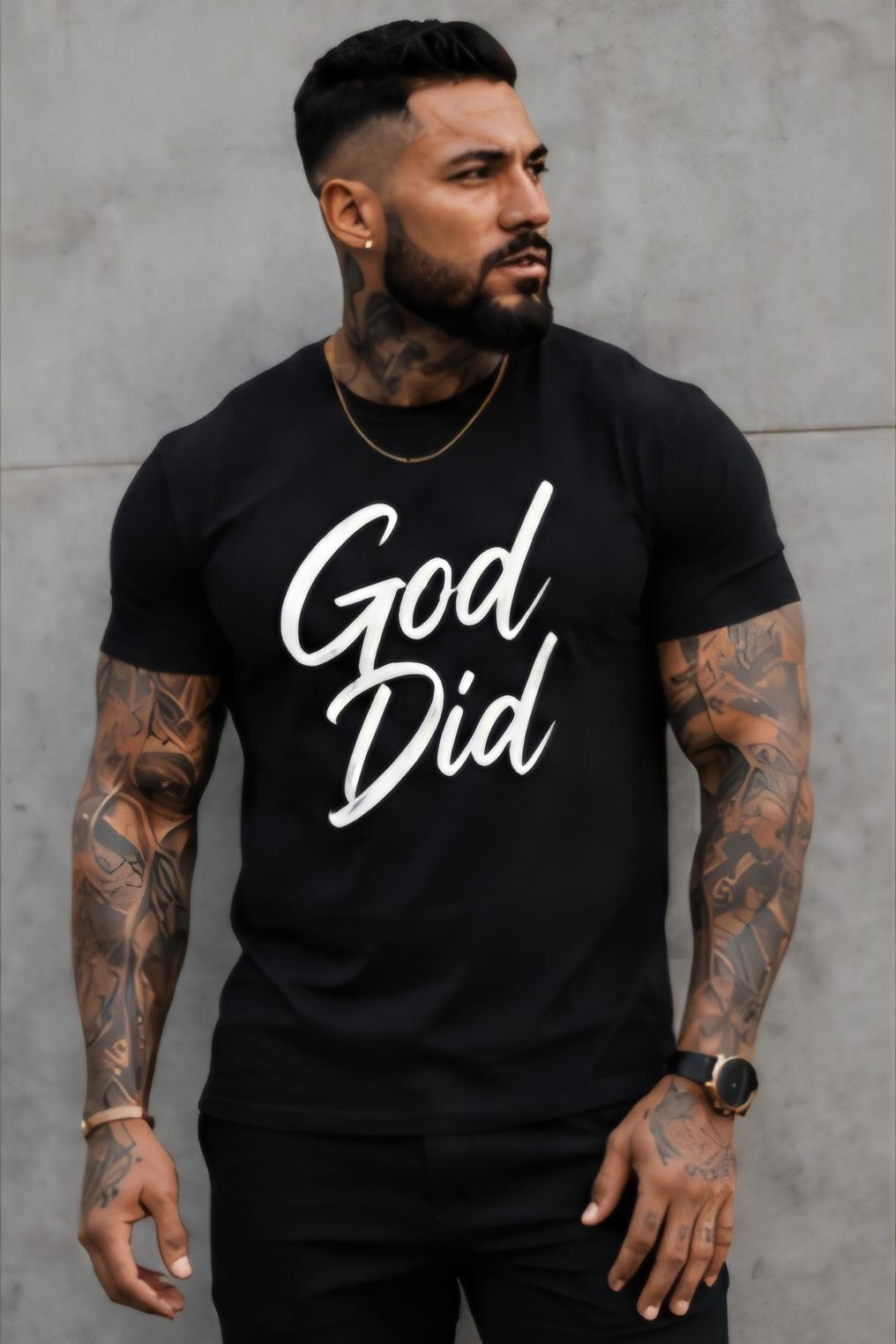 God Did Christian T-Shirt, Faith Based Apparel, Religious Tee