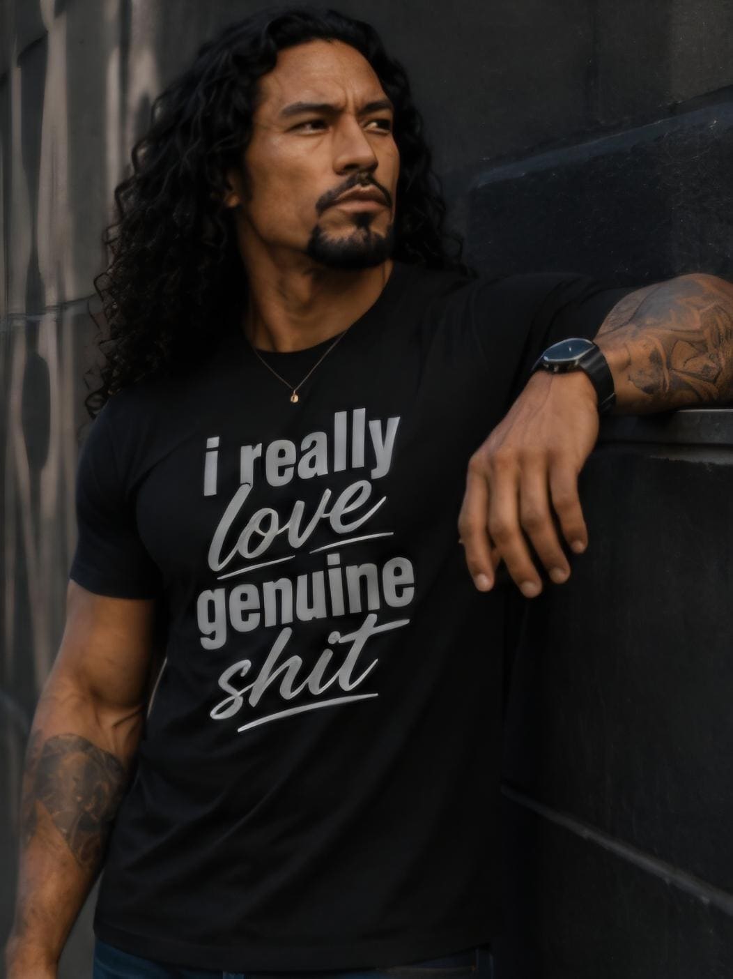 I Really Love Genuine Shit Shirt, Authenticity Graphic Tee, Real Recognize Real T Shirt, Funny Adult Shirt, Unisex Statement Tee, Gift for H