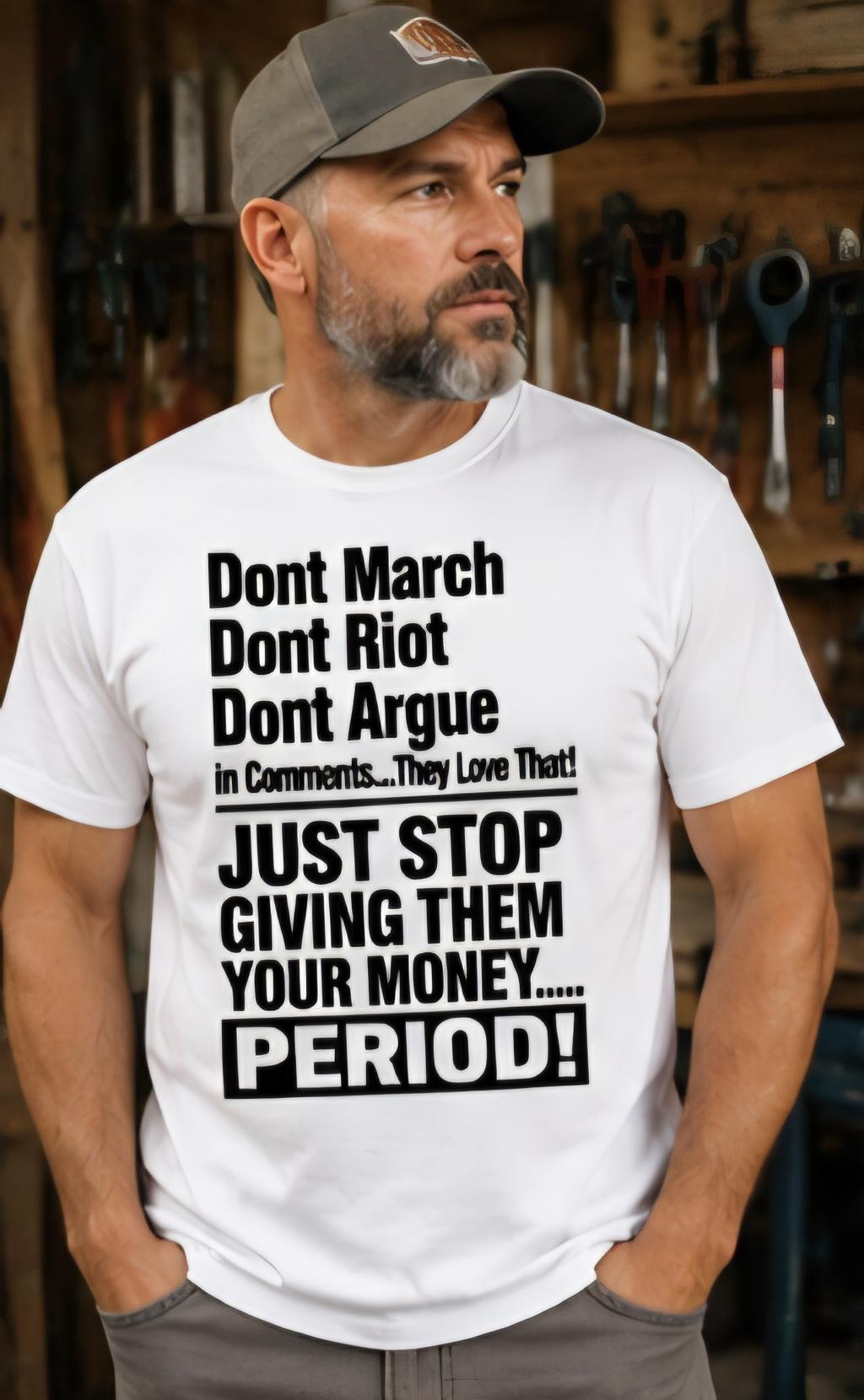 Statement T-Shirt, Economic Power Graphic Tee, Social Commentary Activism Shirt