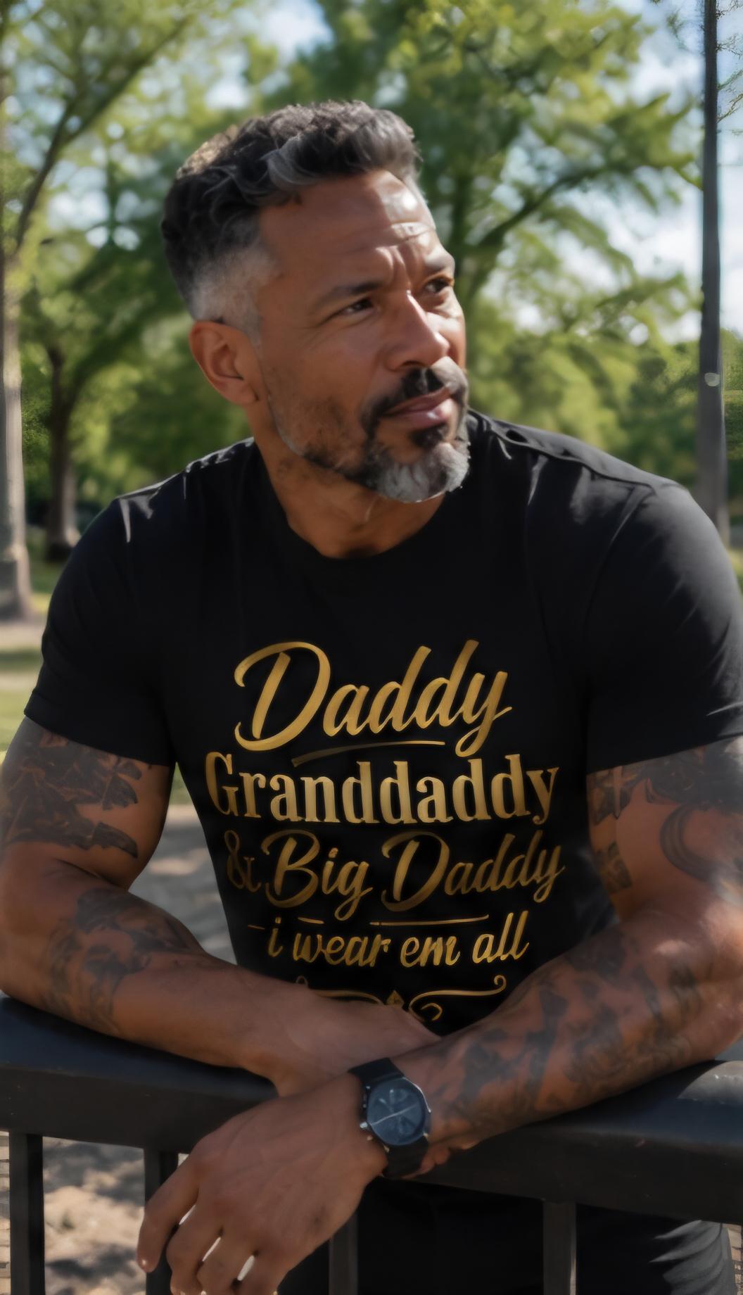 Daddy Granddaddy Big Daddy T-Shirt – Grandpa Father's Day Gift