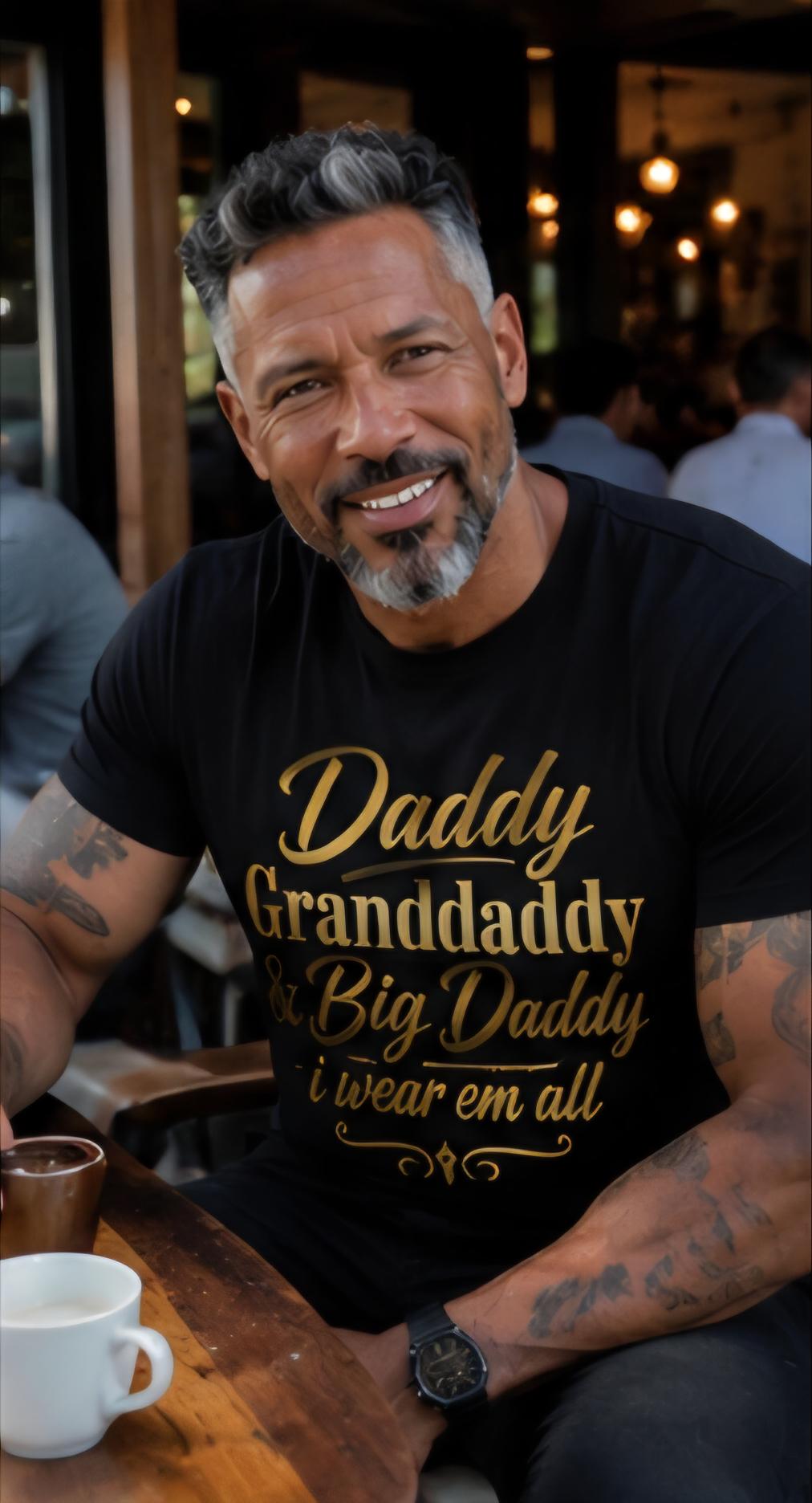 Daddy Granddaddy Big Daddy T-Shirt – Grandpa Father's Day Gift