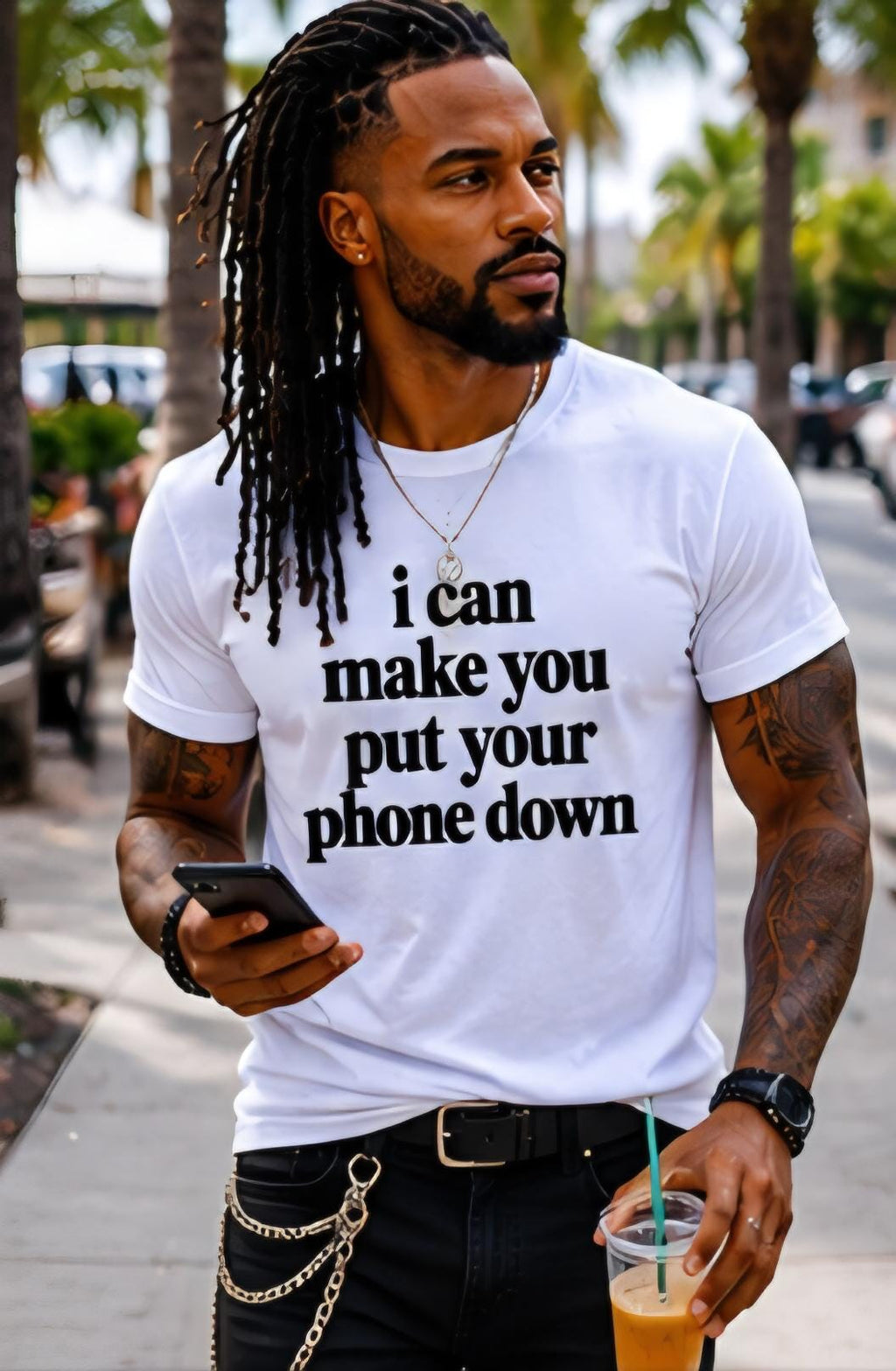 I Can Make You Put Your Phone Down T-Shirt, Funny Statement Tee
