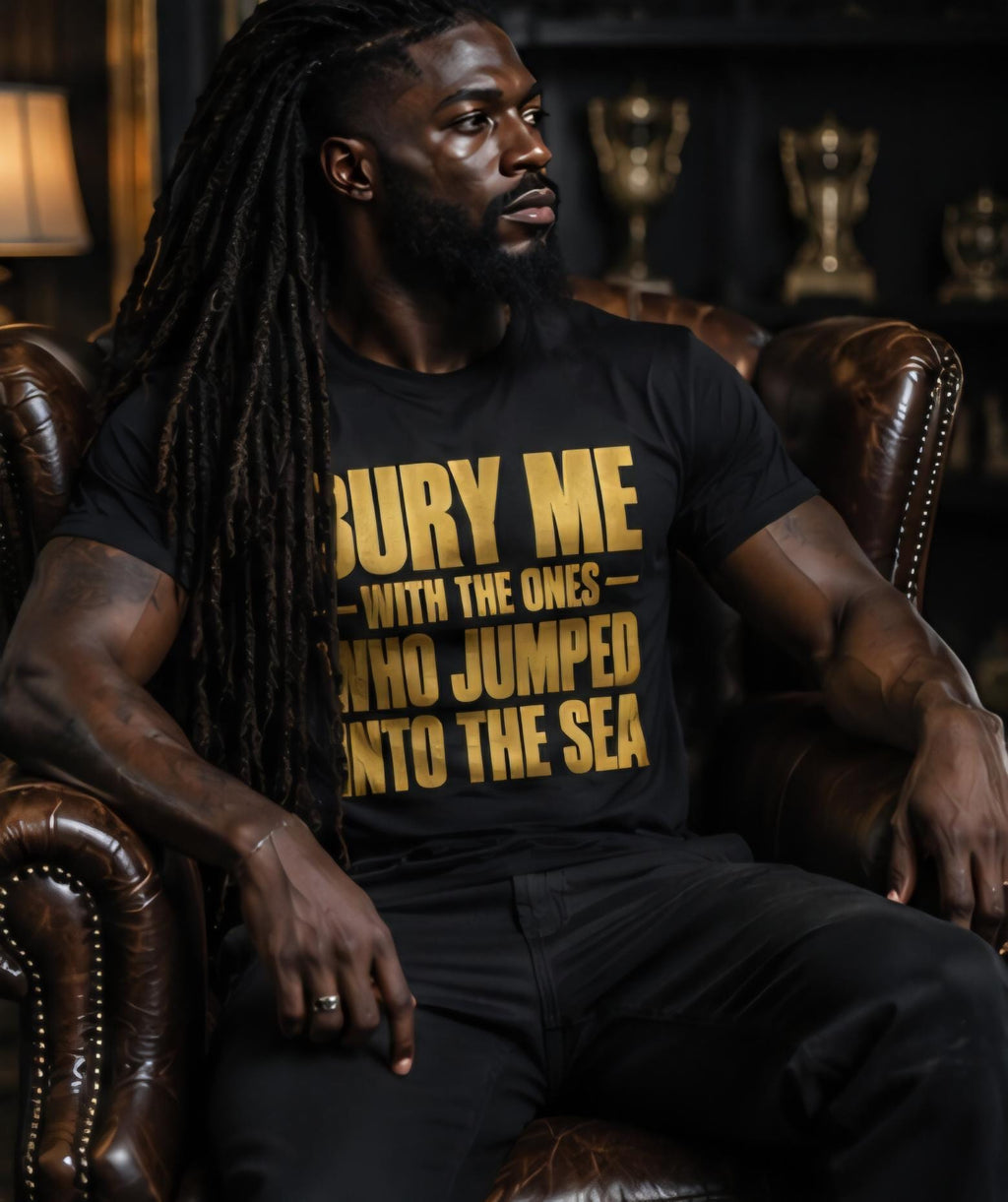 Bury Me With Ones Who Jumped Into Sea Shirt: Black History, Cultural Pride Tee