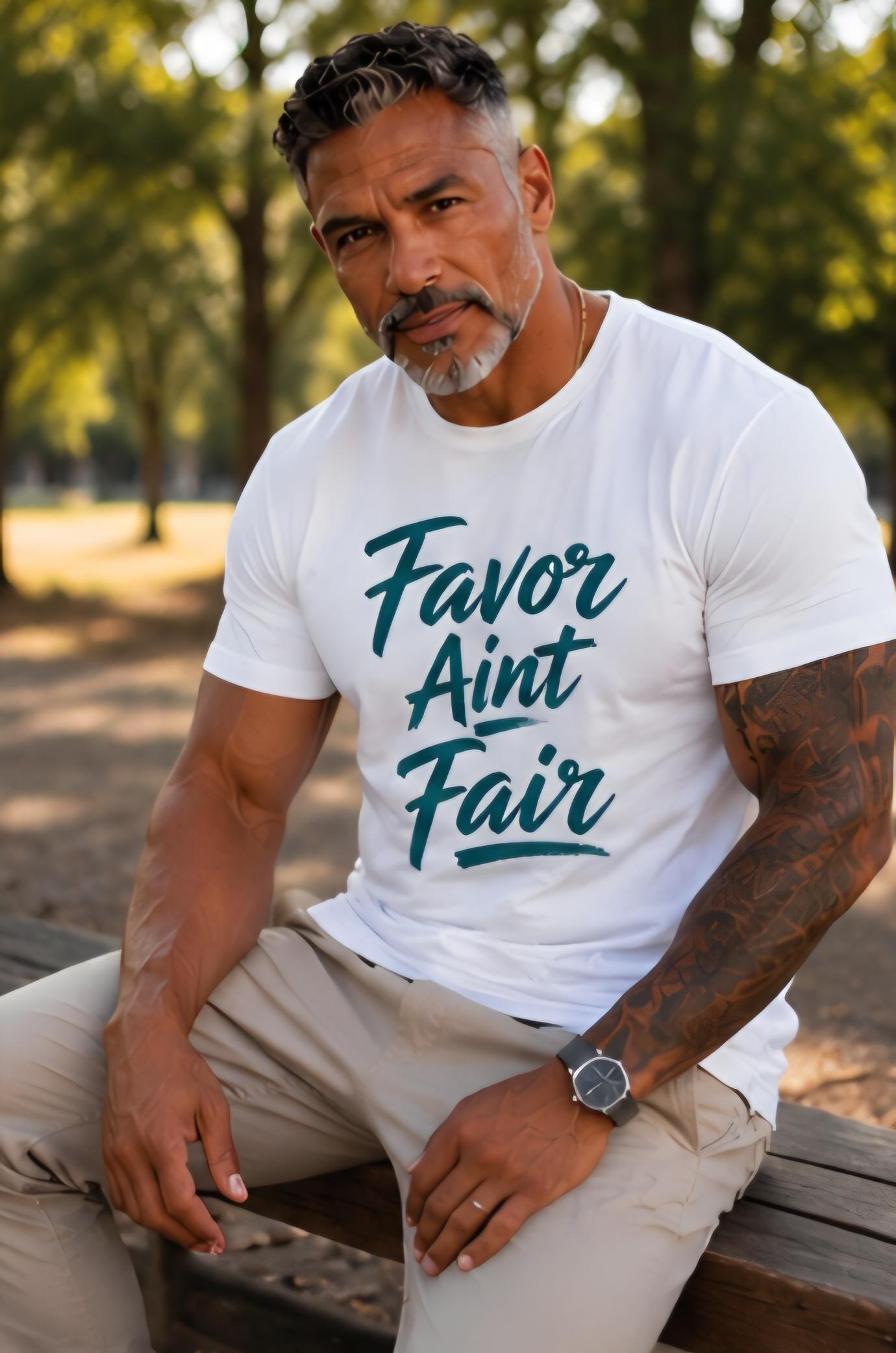 Favor Ain't Fair T-Shirt – Motivational Faith Graphic Tee – Unisex Streetwear Apparel
