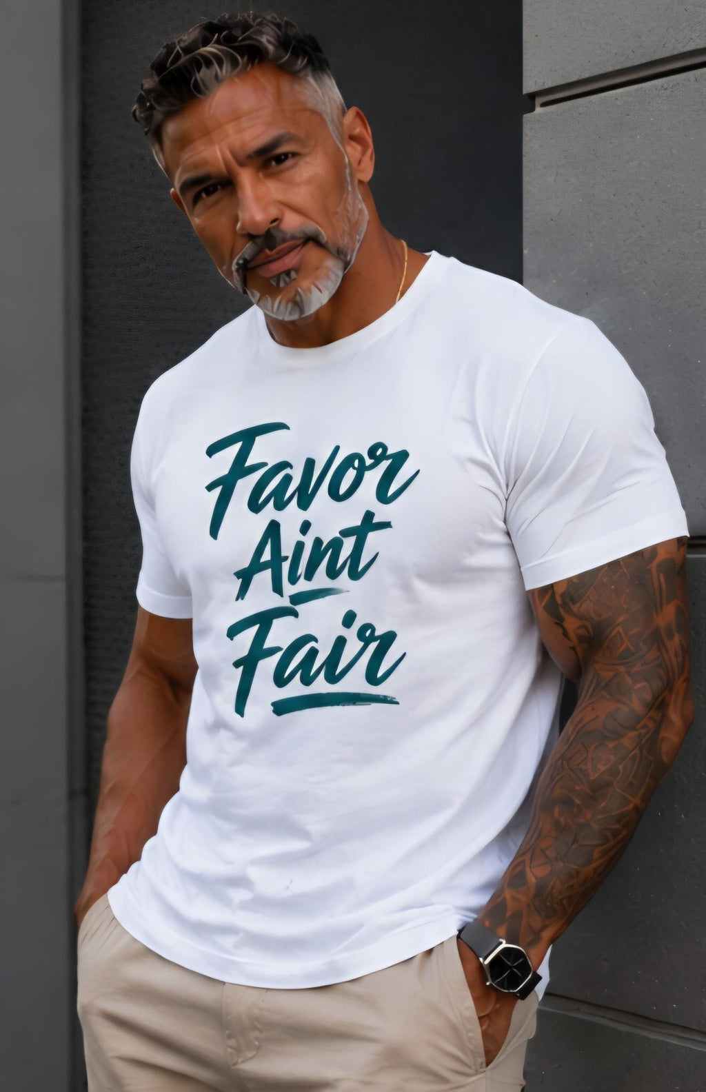 Favor Ain't Fair T-Shirt – Motivational Faith Graphic Tee – Unisex Streetwear Apparel