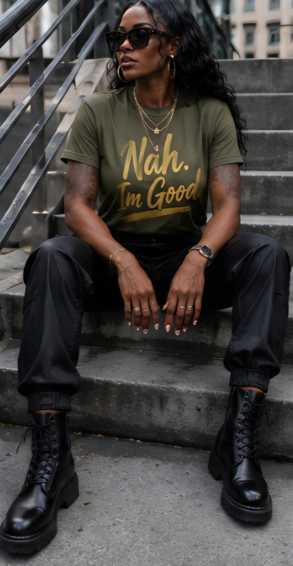 Nah I'm Good Shirt, Funny Introvert Statement Tee, Protect Your Peace Graphic T-Shirt