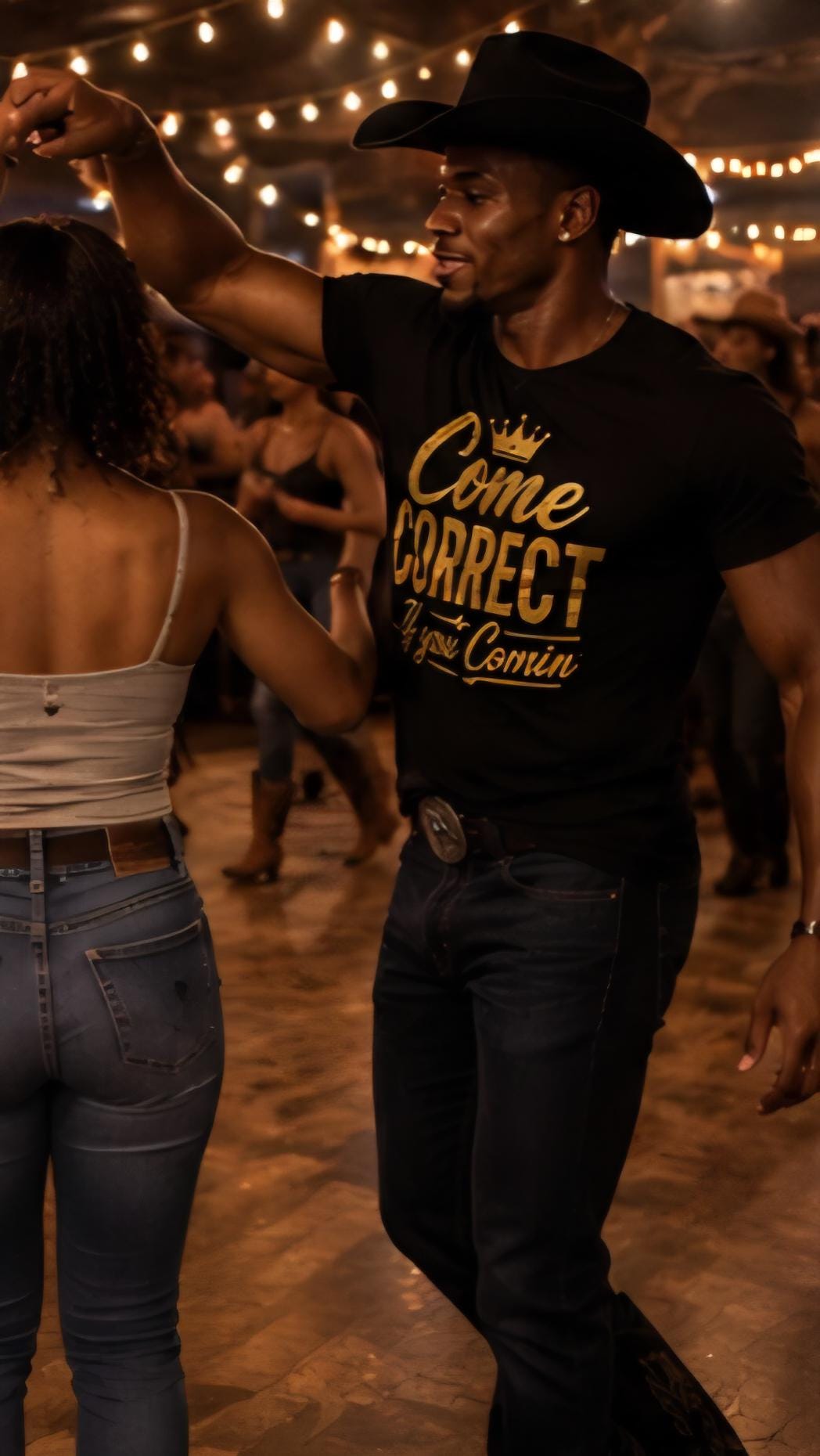 Come Correct Cowboy T-Shirt | Country Western Line Dancing Tee