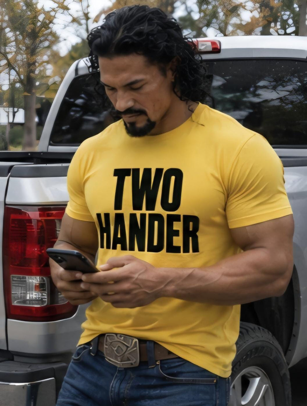 Two Hander Cowboy Shirt: Funny Western Graphic Tee for Rodeo Fans