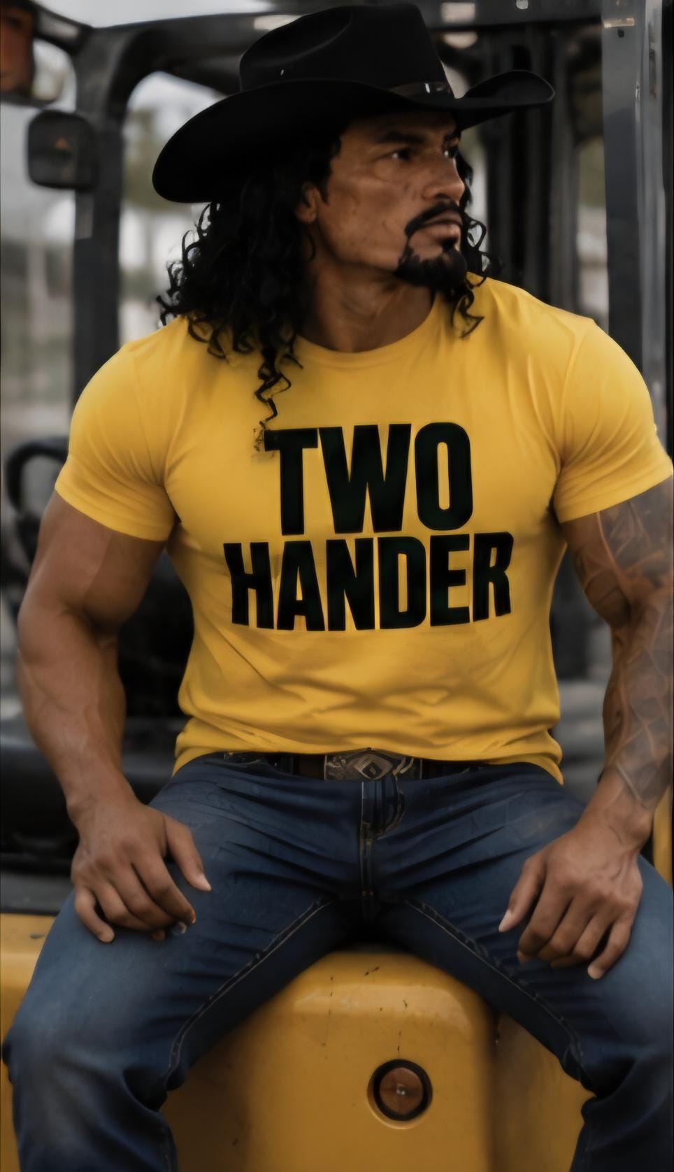 Two Hander Cowboy Shirt: Funny Western Graphic Tee for Rodeo Fans