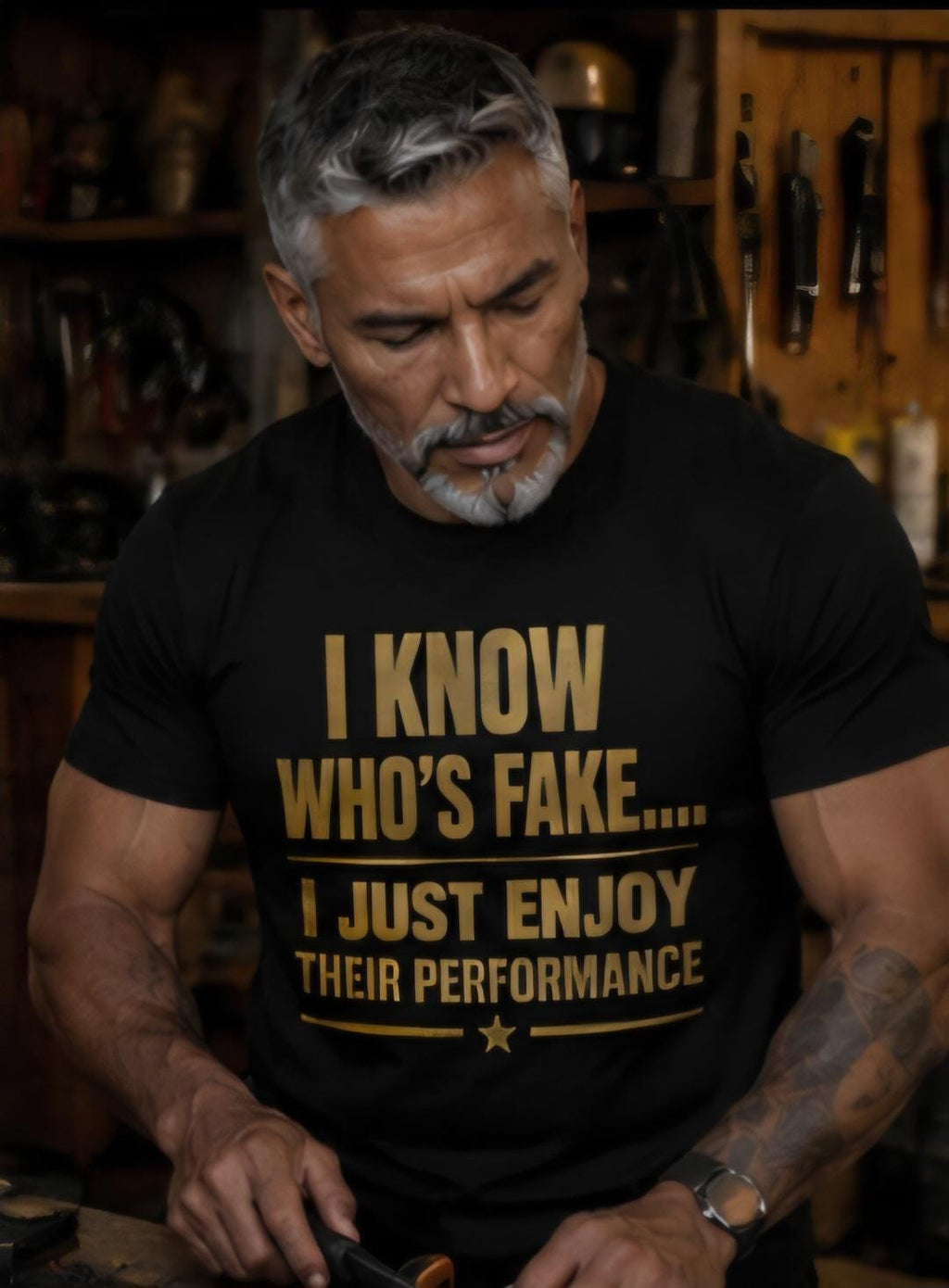 I Know Who's Fake T-Shirt, Sarcastic Humor Quote Graphic Tee