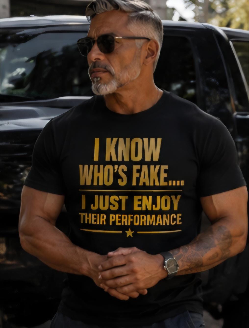 I Know Who's Fake T-Shirt, Sarcastic Humor Quote Graphic Tee