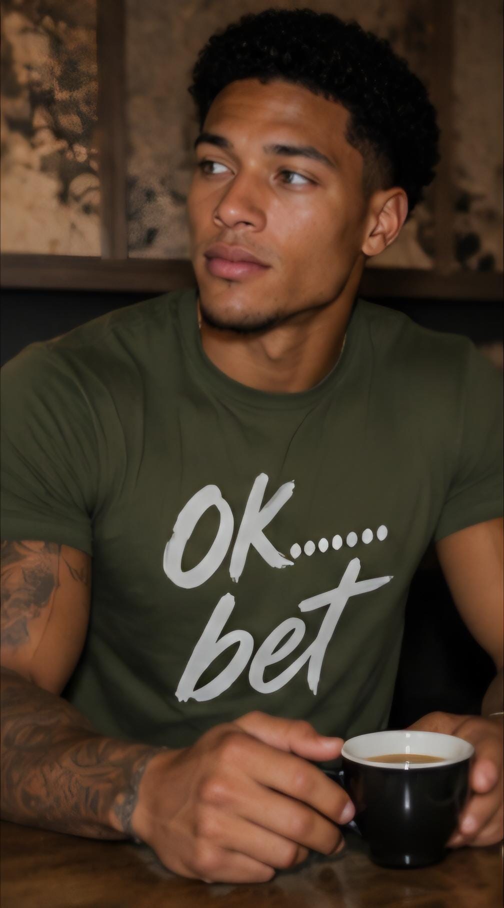 OK Bet Funny Graphic T Shirt Motivational Streetwear Tee Confidence Shirt Bold Statement Shirt Unisex Gift for Him