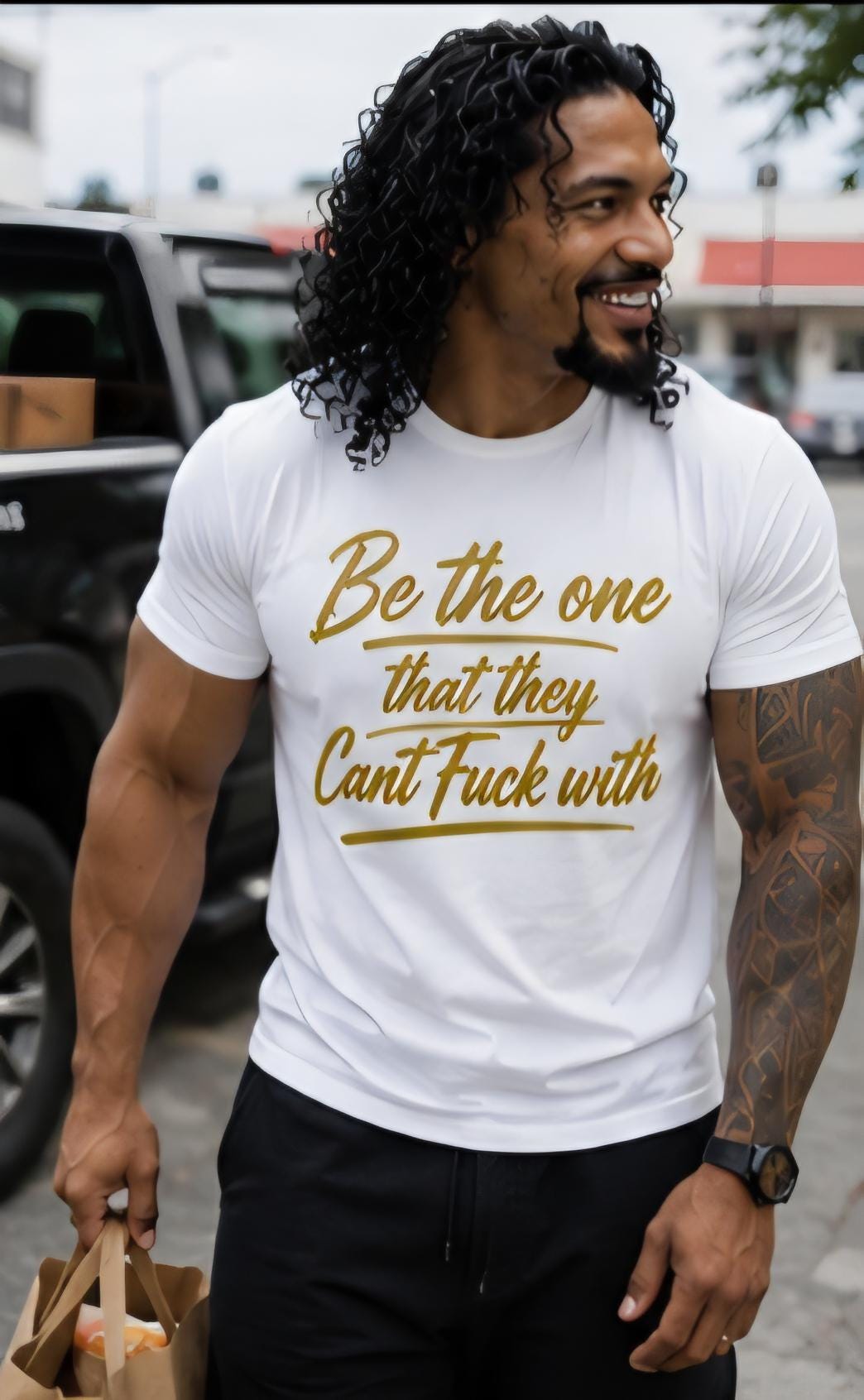 Be the One They Cant Fuck With Motivational Graphic T Shirt Bold Statement Tee Confidence Shirt Unisex Gift for Him